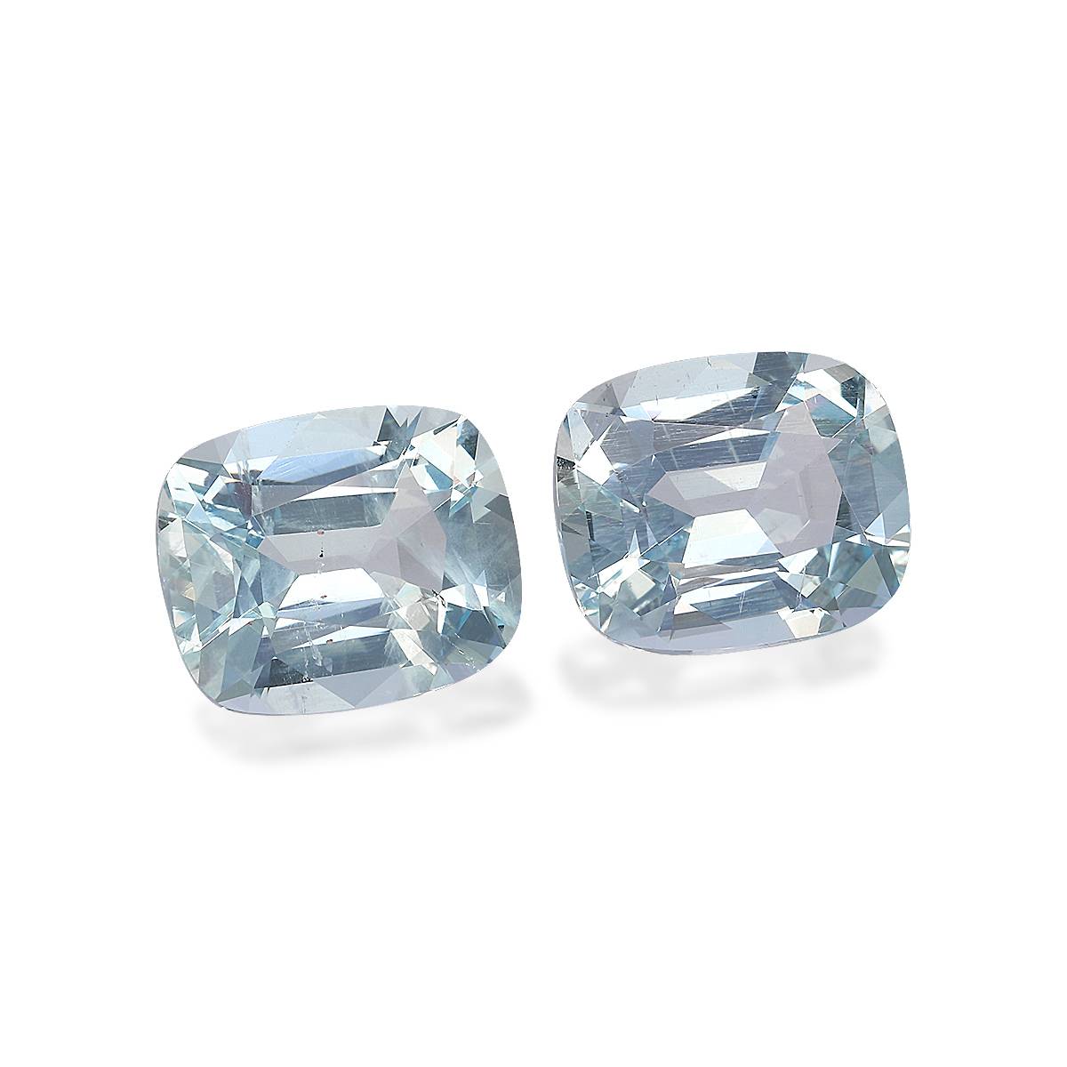 baby blue aquamarine, 8.63ct cushion cut — view 3