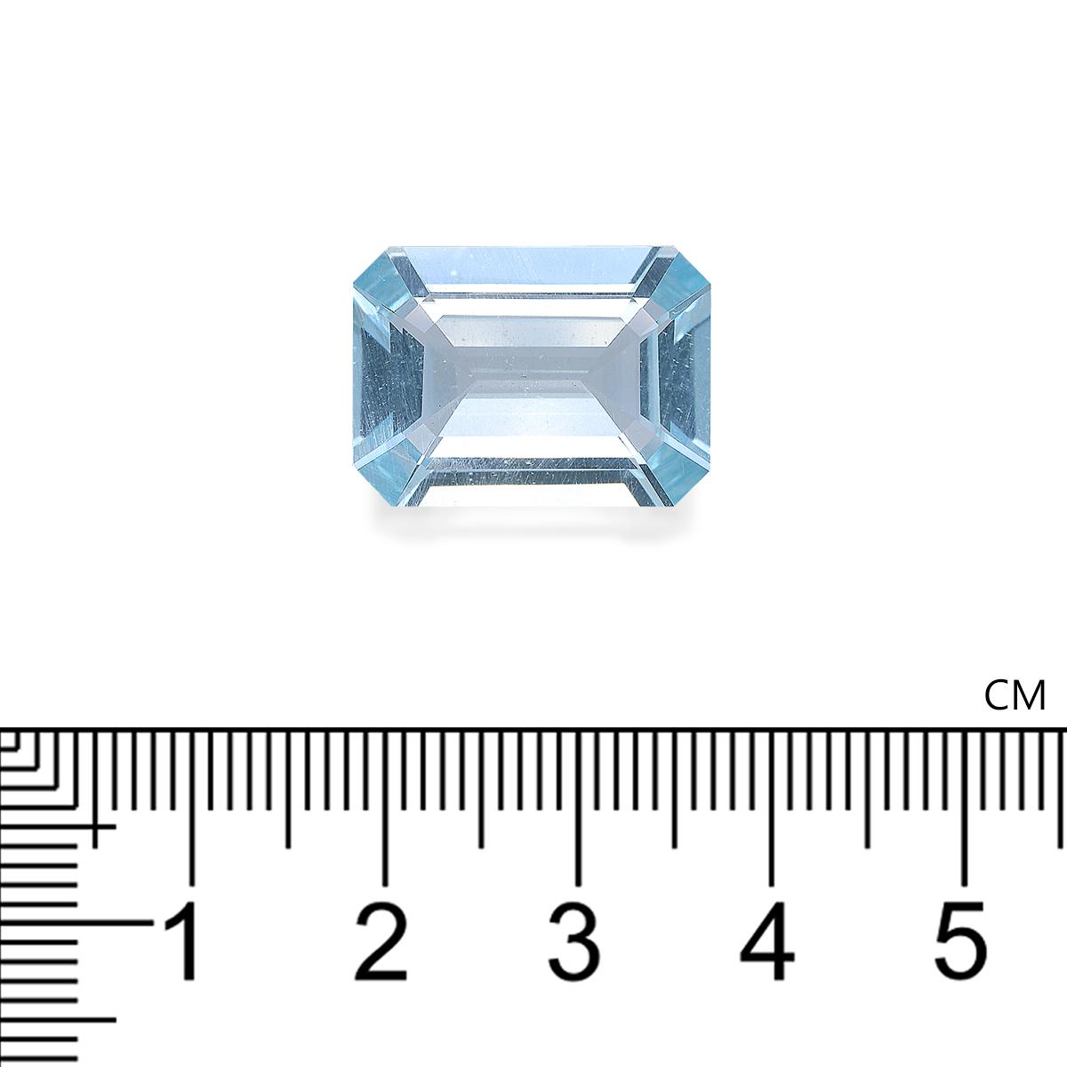 baby blue aquamarine, 13.24ct rectangular cut — view 4