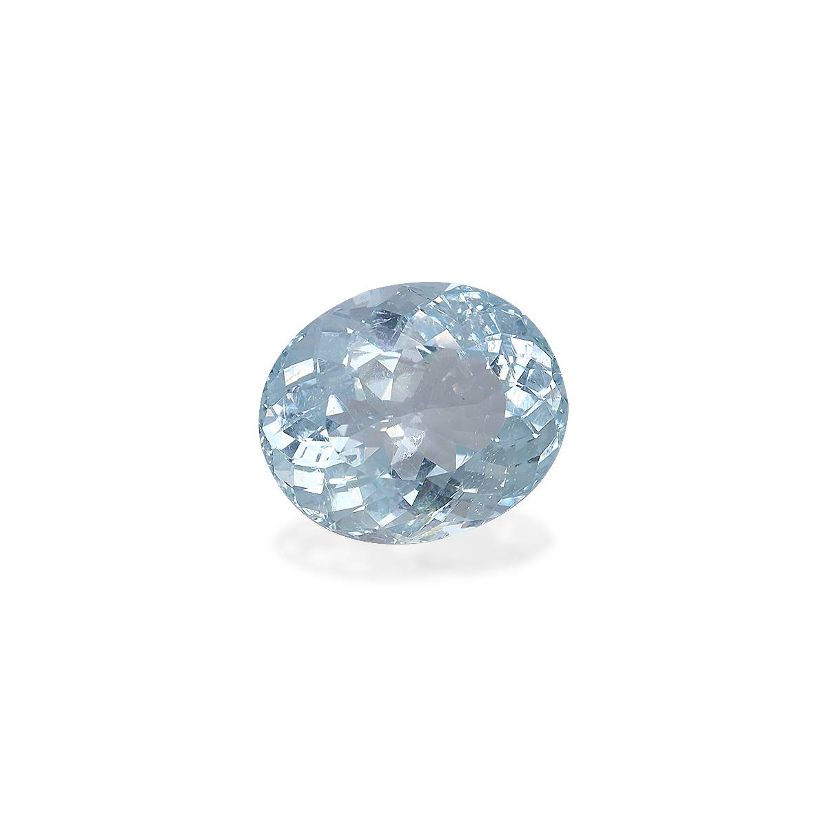 sky blue aquamarine, 11.18ct oval cut — view 3