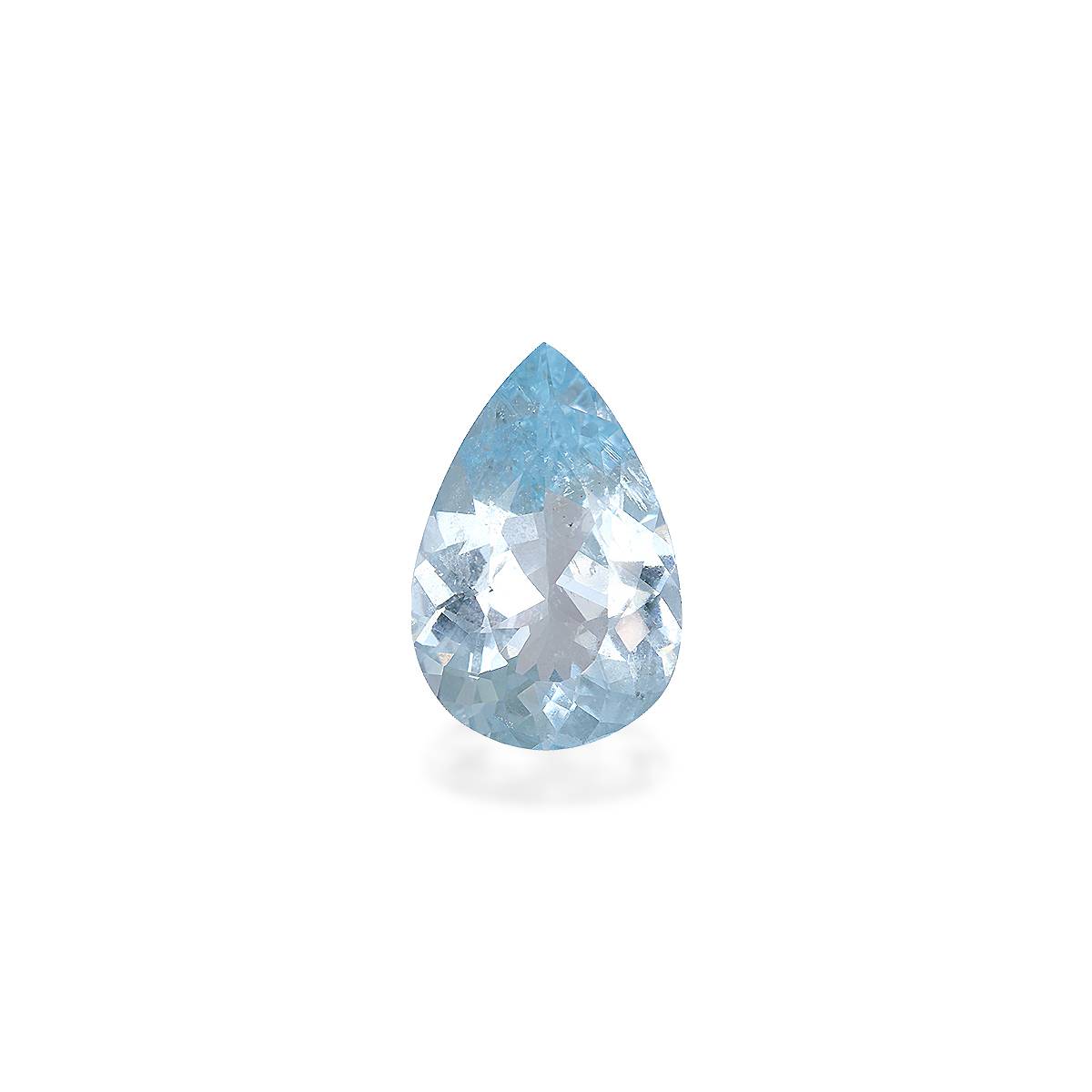 baby blue aquamarine, 13.05ct pear cut — main view