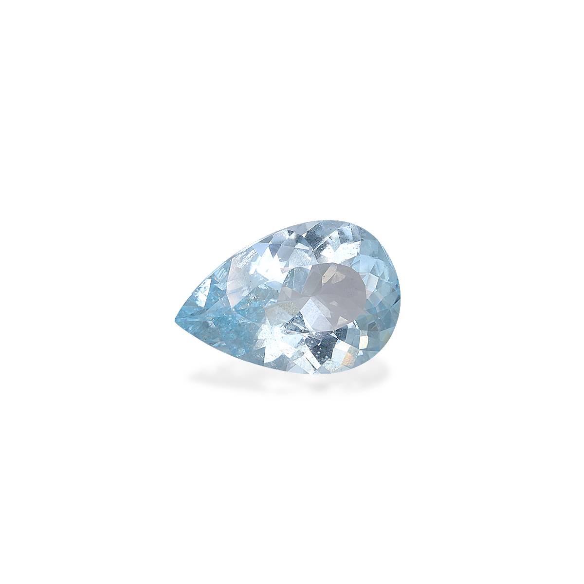 baby blue aquamarine, 13.05ct pear cut — view 3