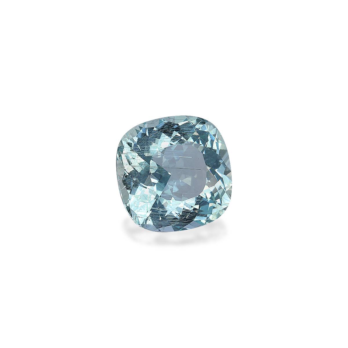 baby blue aquamarine, 8.01ct cushion cut — view 3
