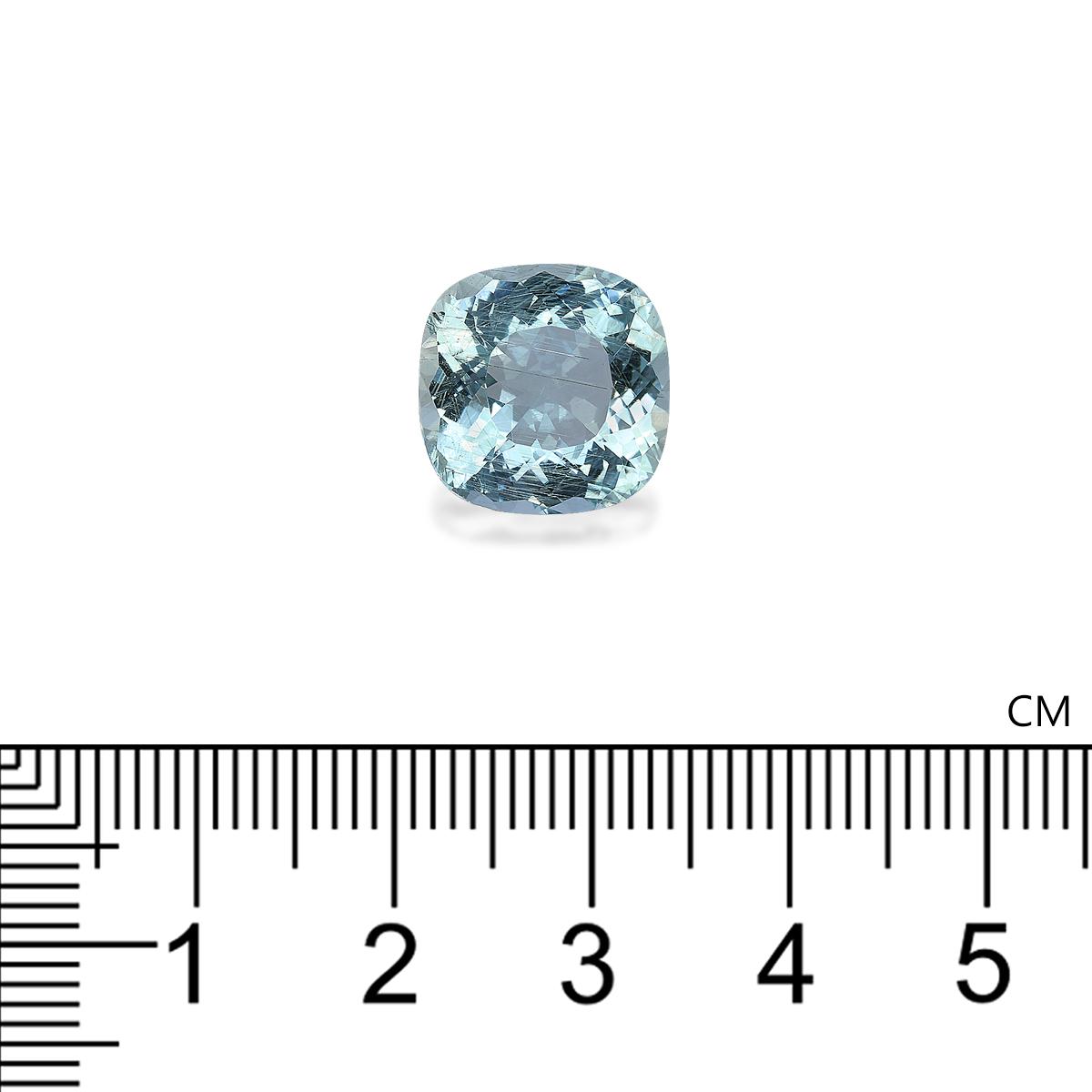 baby blue aquamarine, 8.01ct cushion cut — view 4