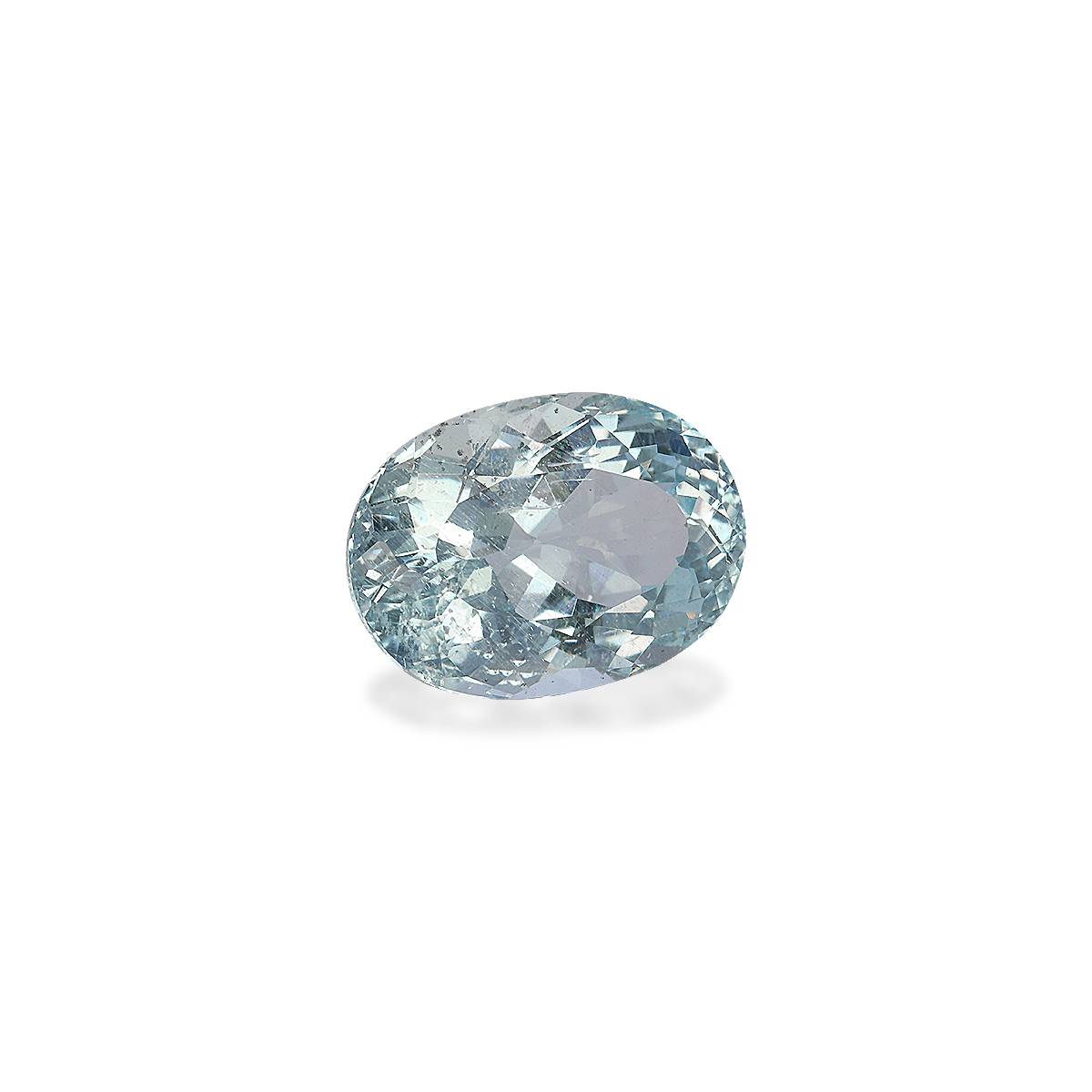 sky blue aquamarine, 9.25ct oval cut — view 3