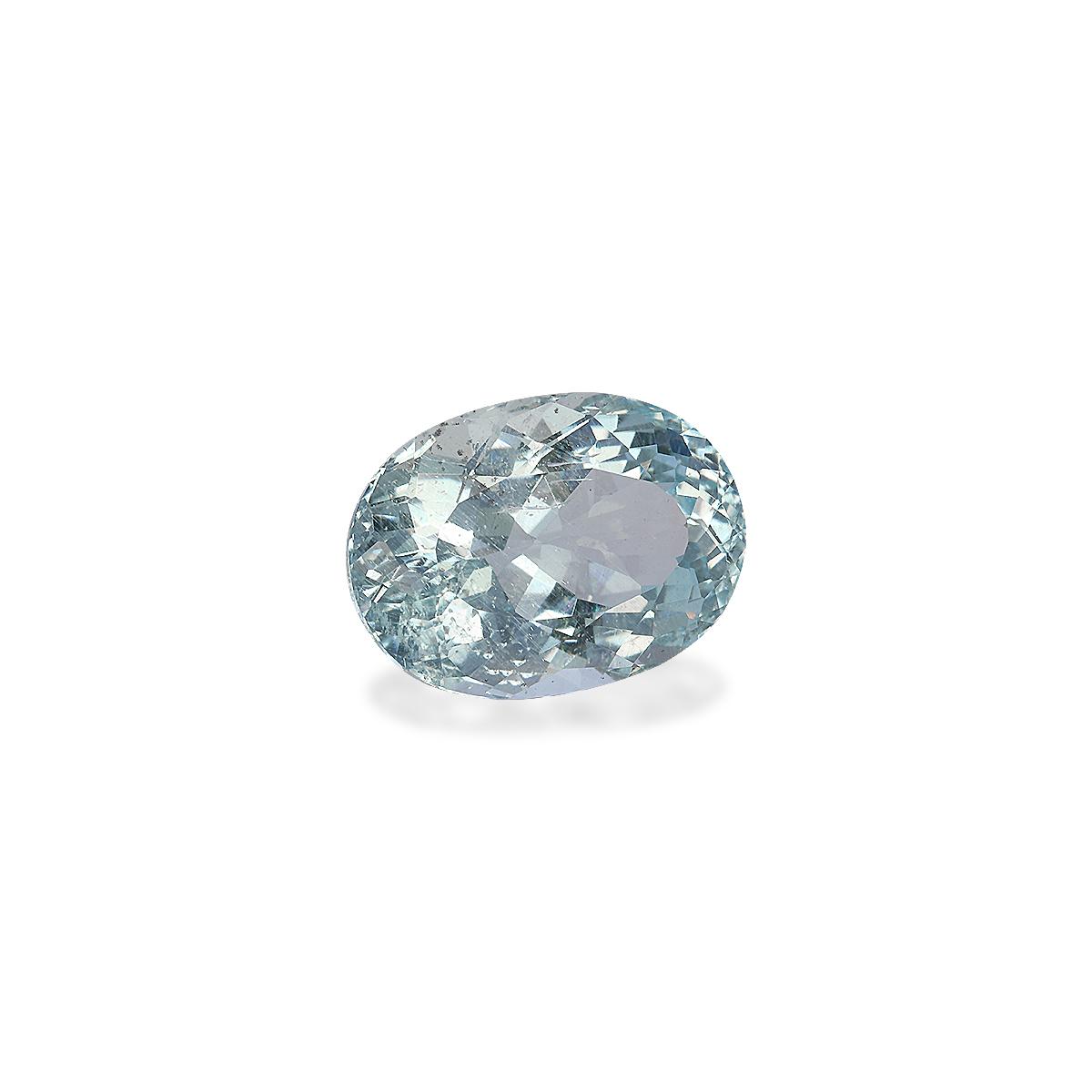 sky blue aquamarine, 9.25ct oval cut — view 3