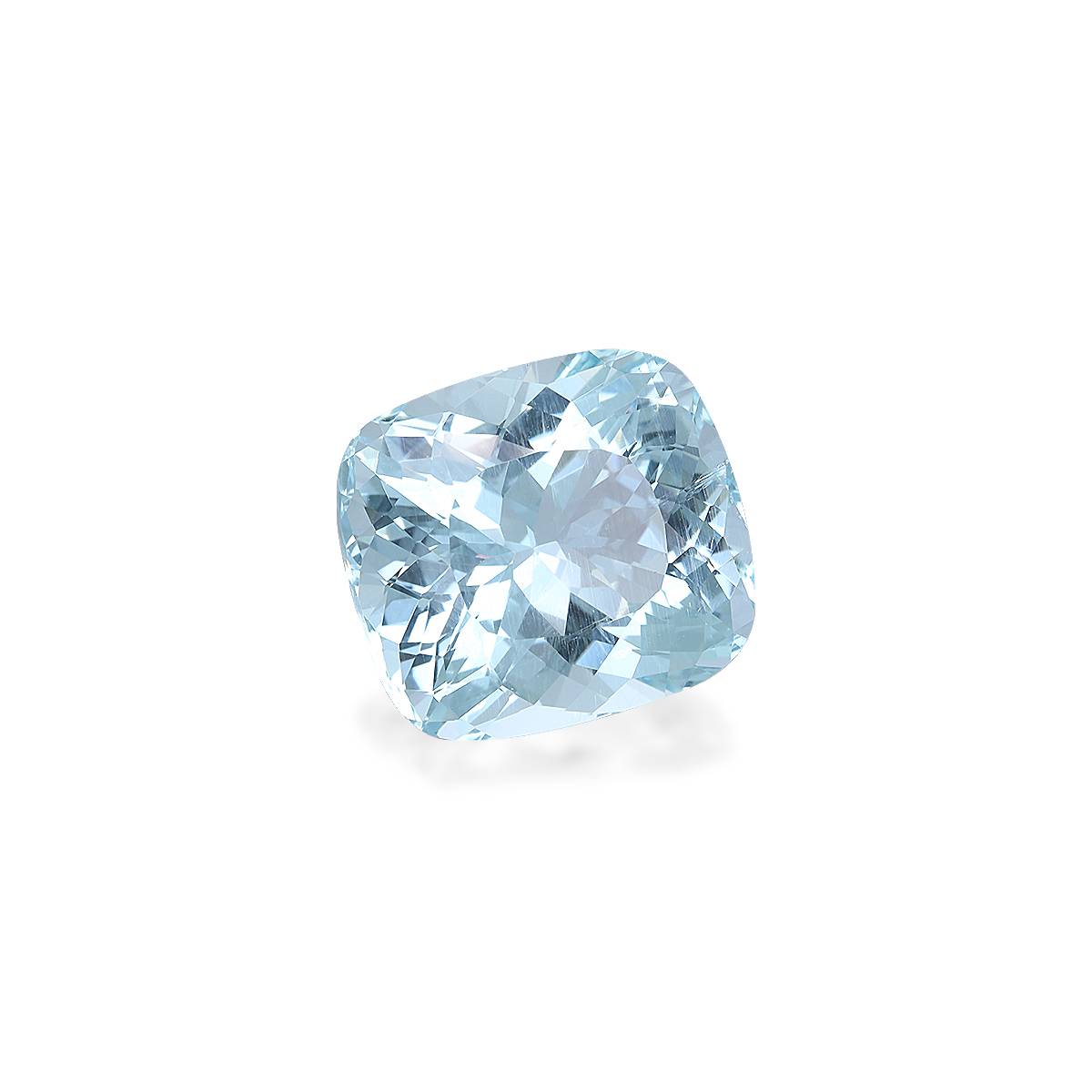 baby blue aquamarine, 16.3ct cushion cut — view 3
