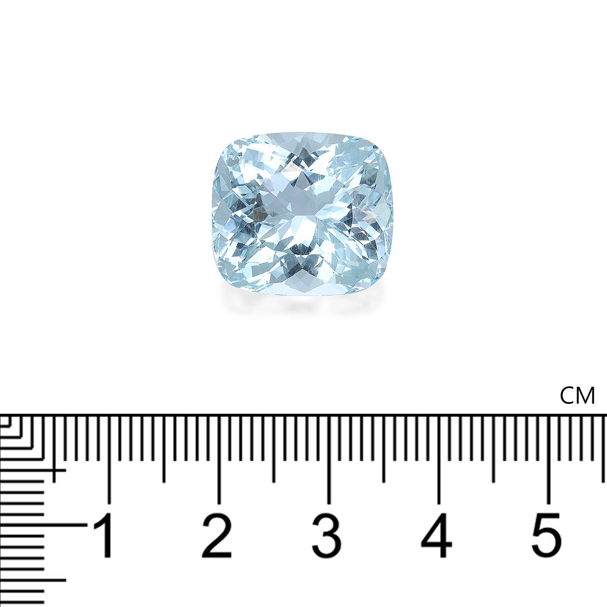 baby blue aquamarine, 16.3ct cushion cut — view 4