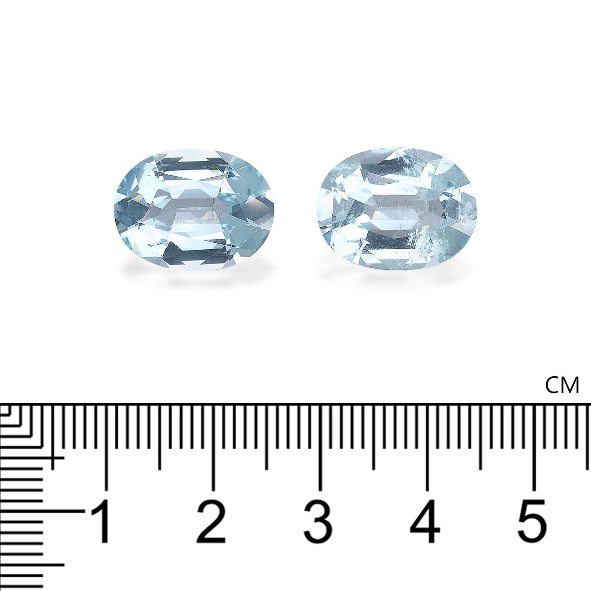 baby blue aquamarine, 13.38ct oval cut — view 4