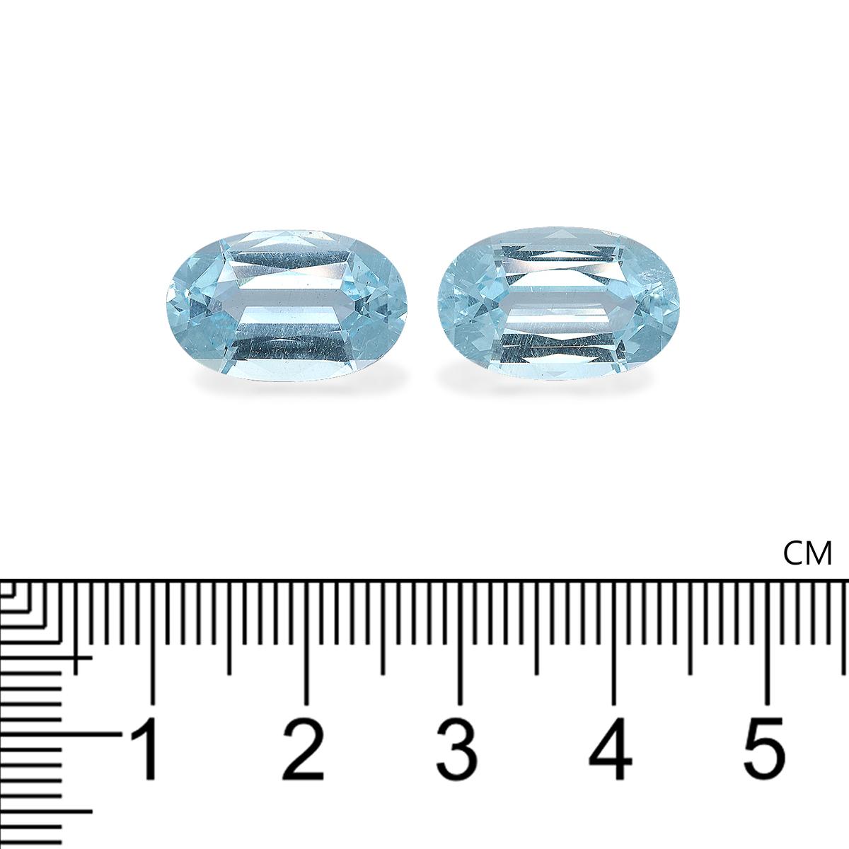 baby blue aquamarine, 11.46ct oval cut — view 4