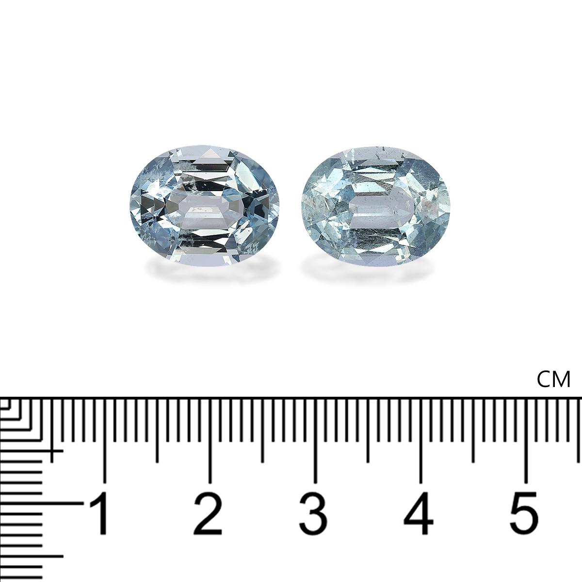 baby blue aquamarine, 14.23ct oval cut — view 4