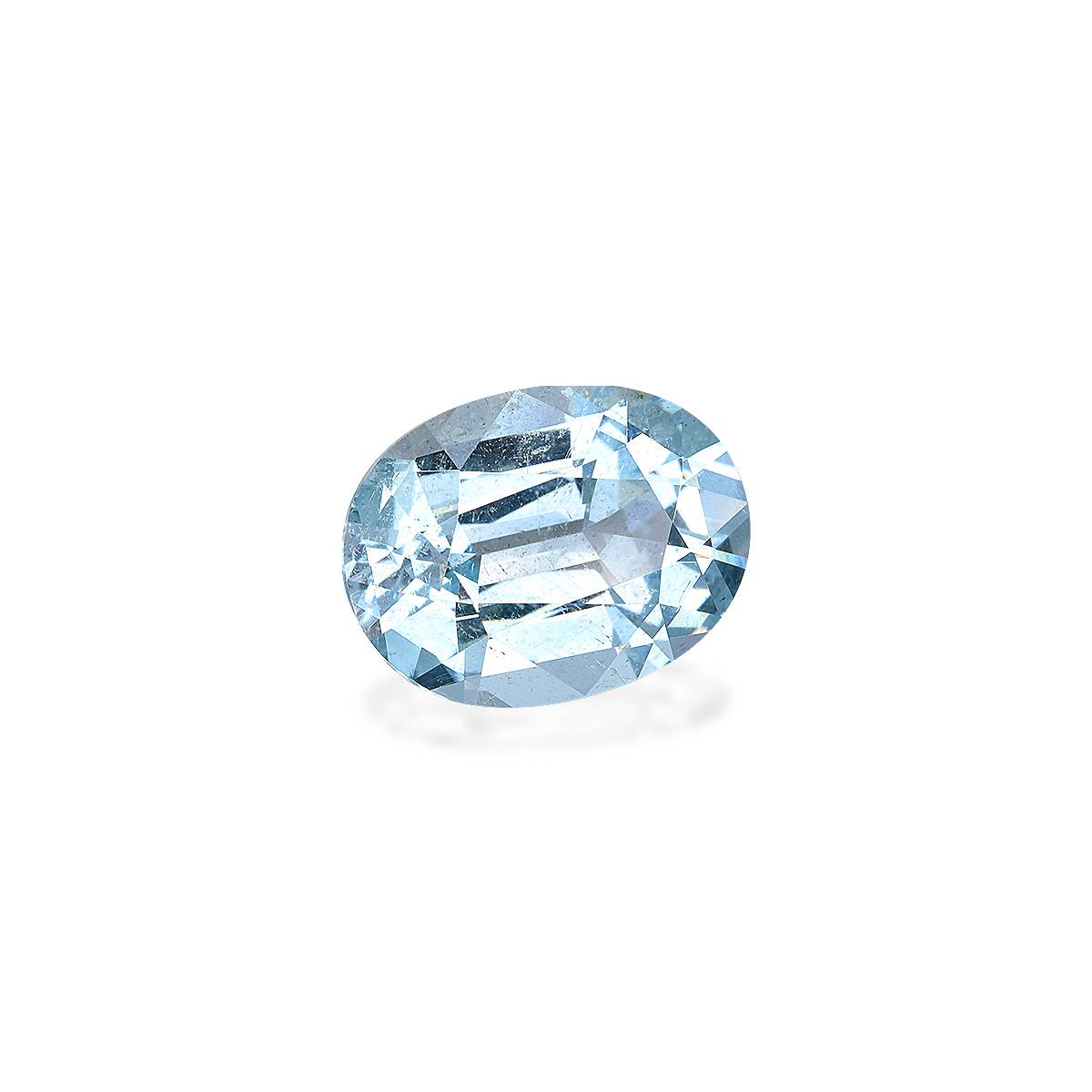 baby blue aquamarine, 8.79ct oval cut — view 3