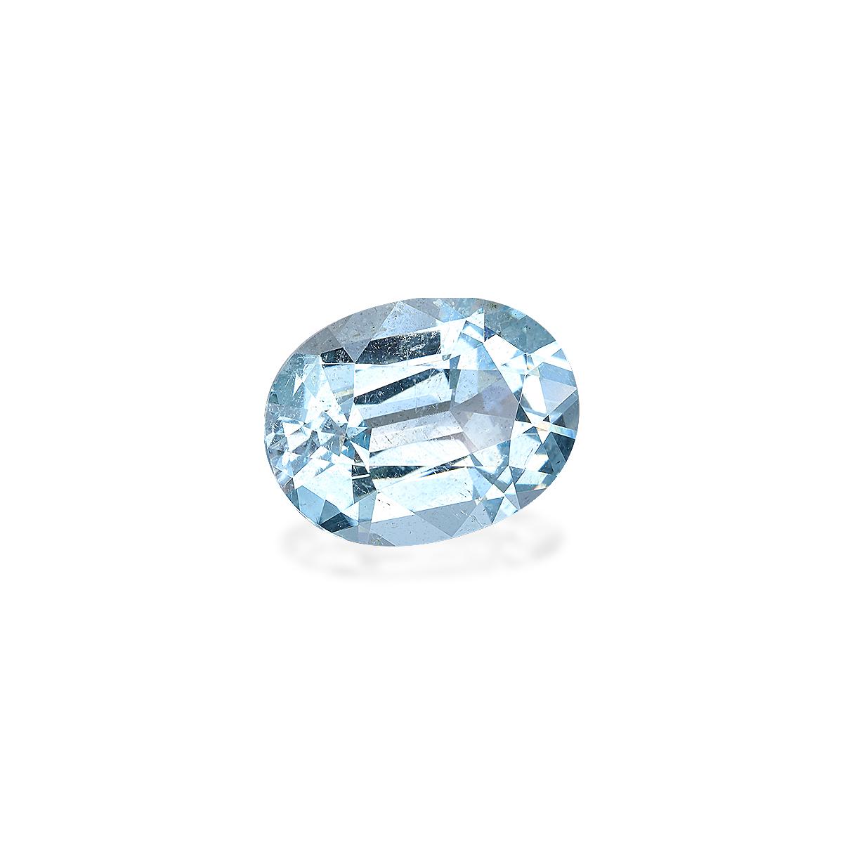 baby blue aquamarine, 8.79ct oval cut — view 3