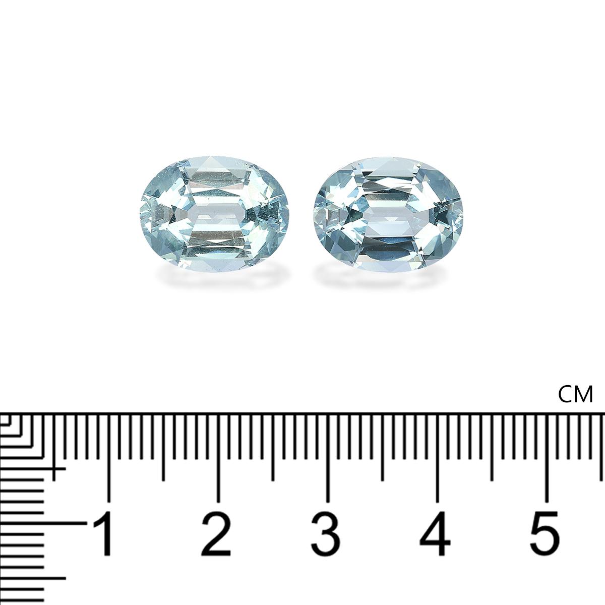 baby blue aquamarine, 11.58ct oval cut — view 4