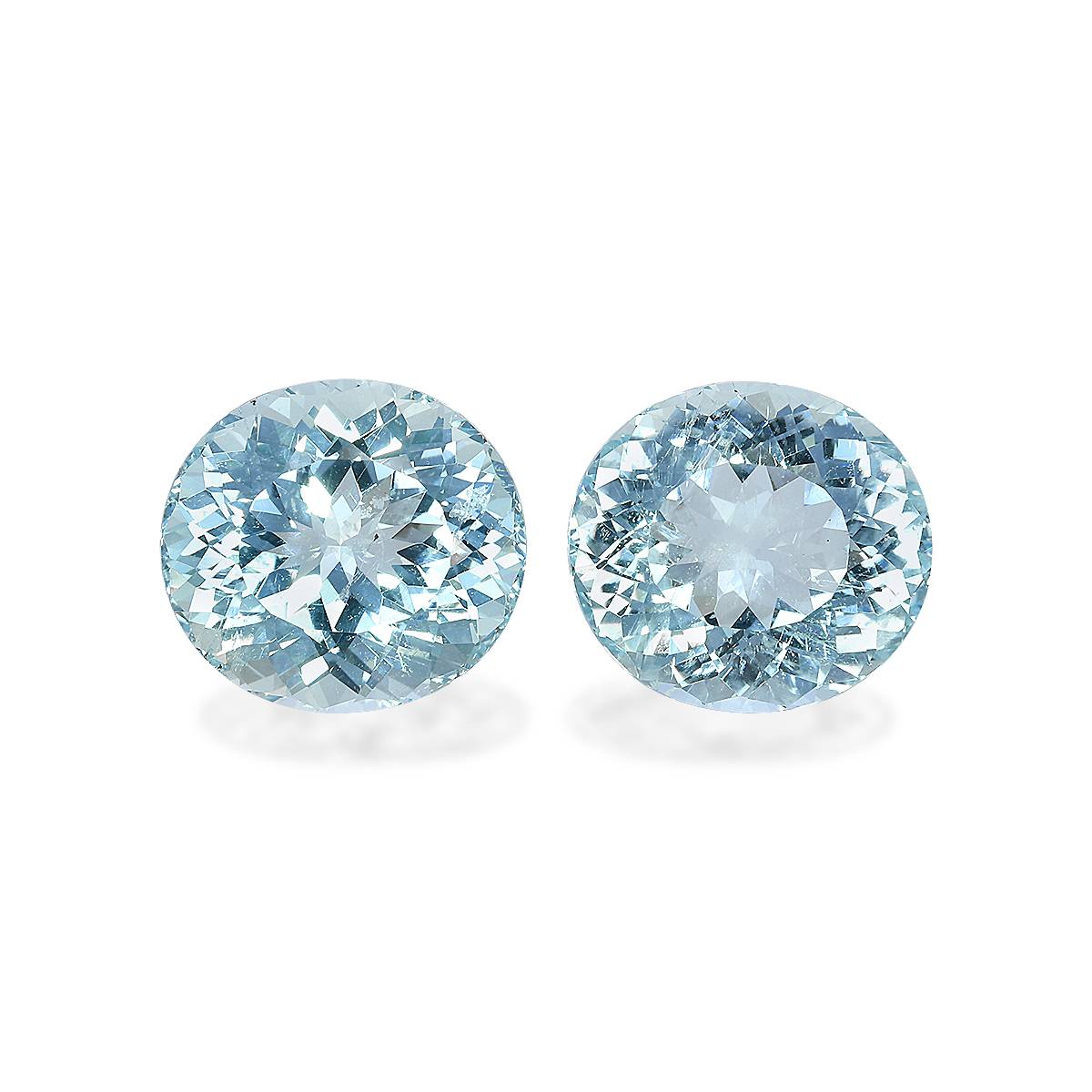 Baby Blue Aquamarine 15.40ct Pair