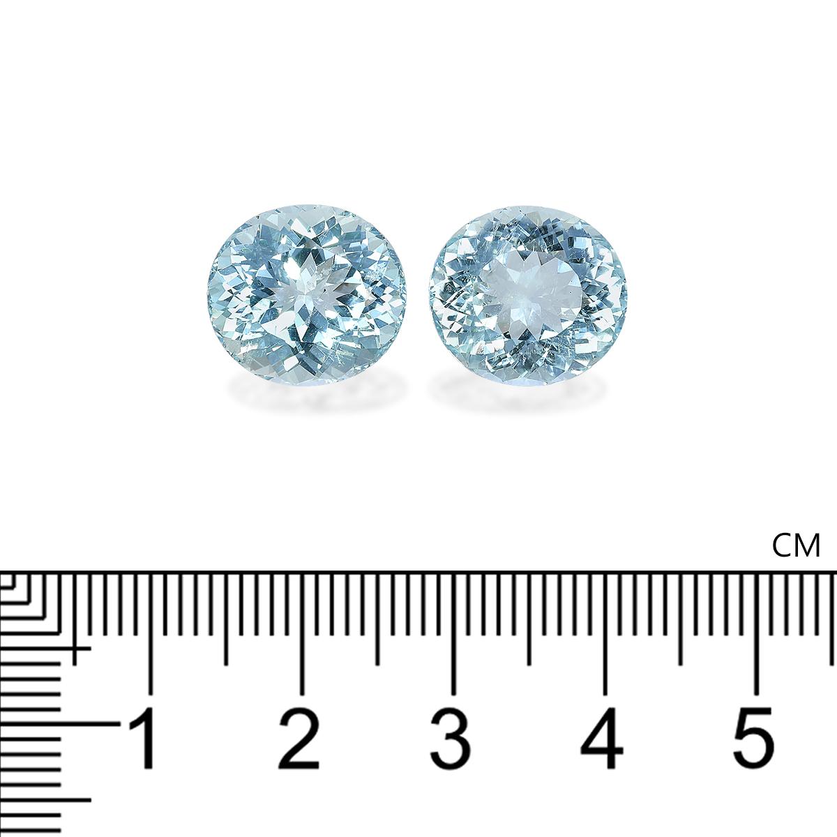 baby blue aquamarine, 15.4ct oval cut — view 4