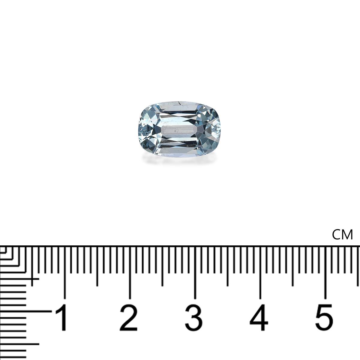 baby blue aquamarine, 4.69ct cushion cut — view 4