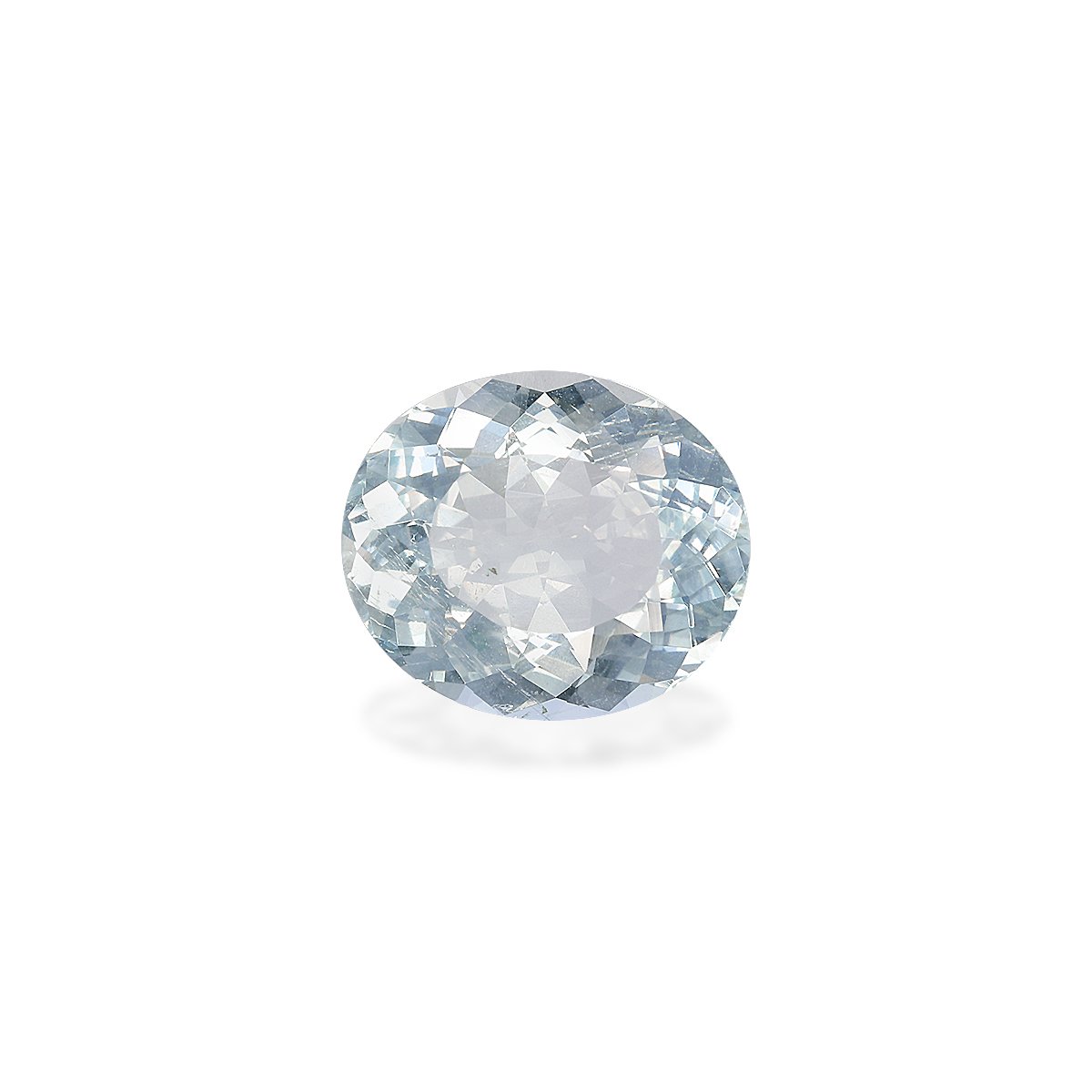 sky blue aquamarine, 6.83ct oval cut — main view
