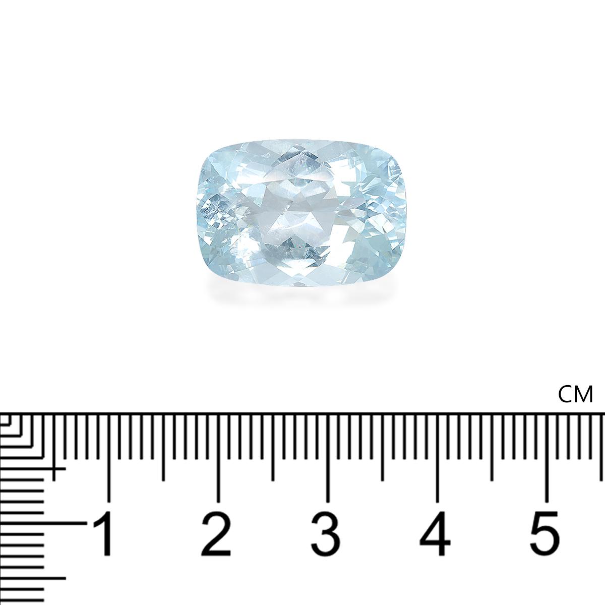 baby blue aquamarine, 14.7ct cushion cut — view 4