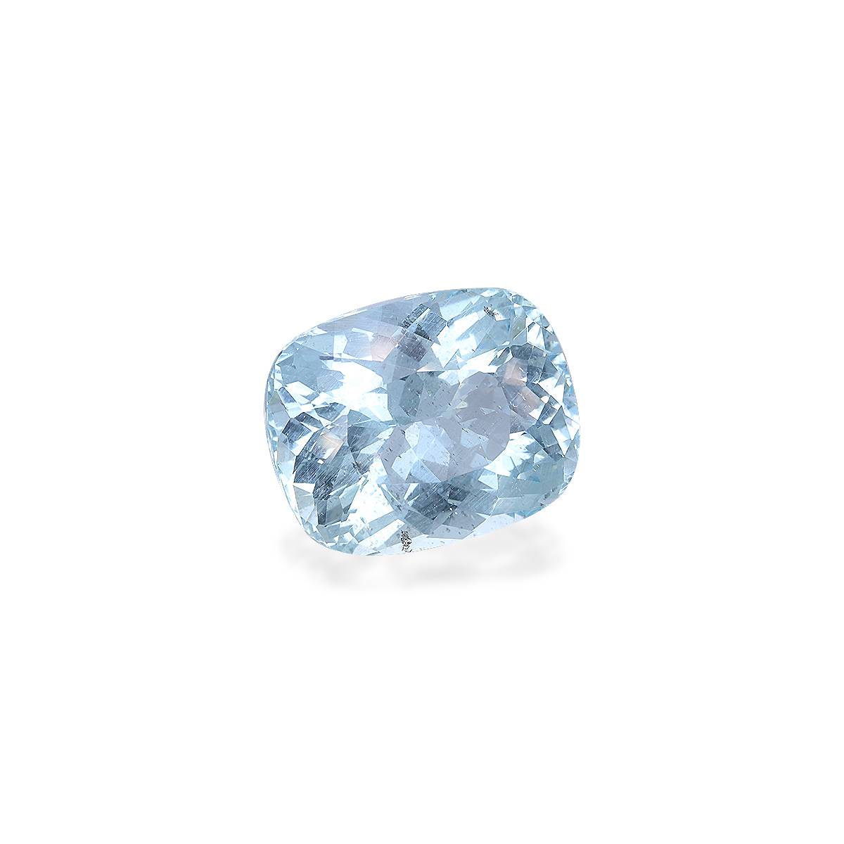 baby blue aquamarine, 16.07ct cushion cut — view 3