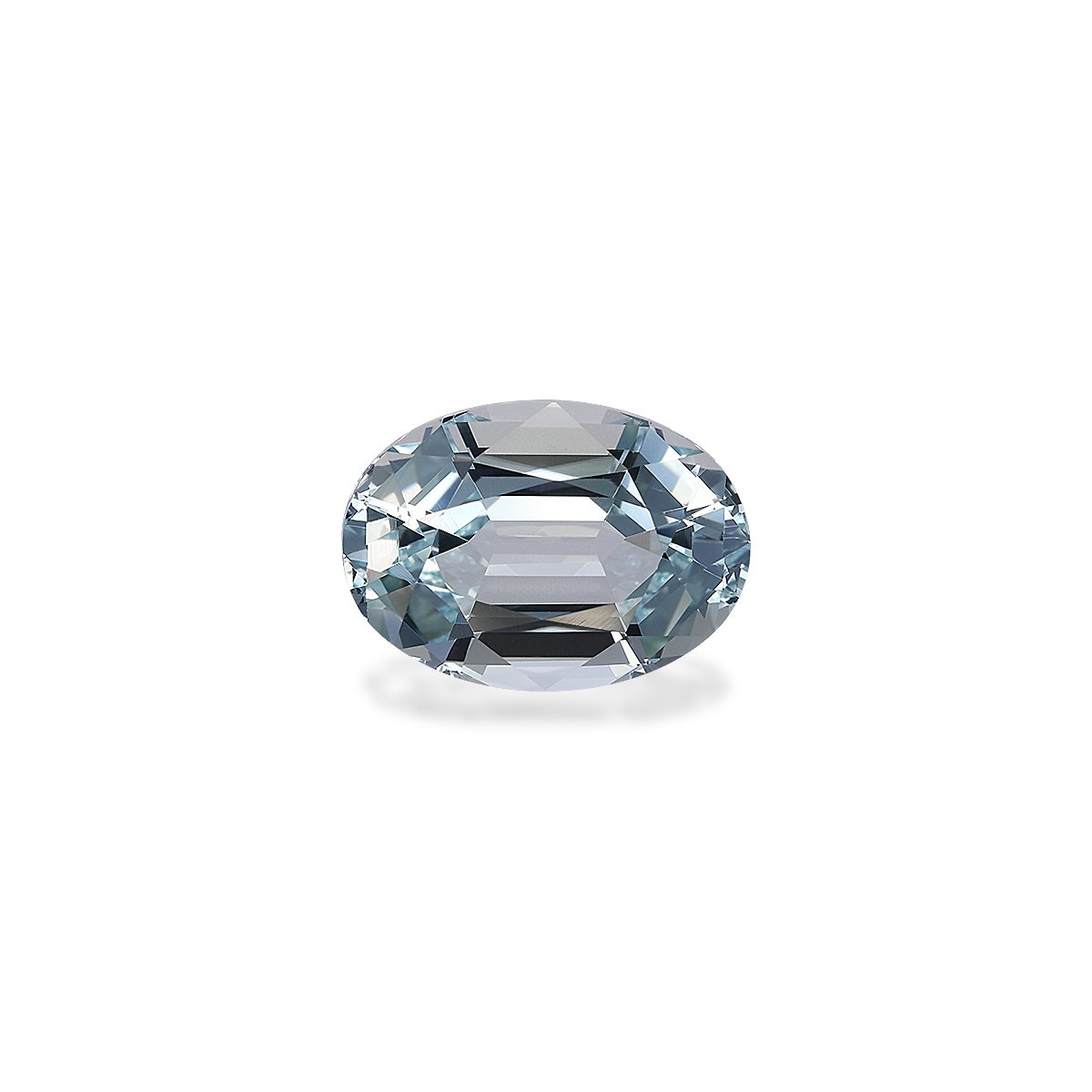 sky blue aquamarine, 6.57ct oval cut — main view