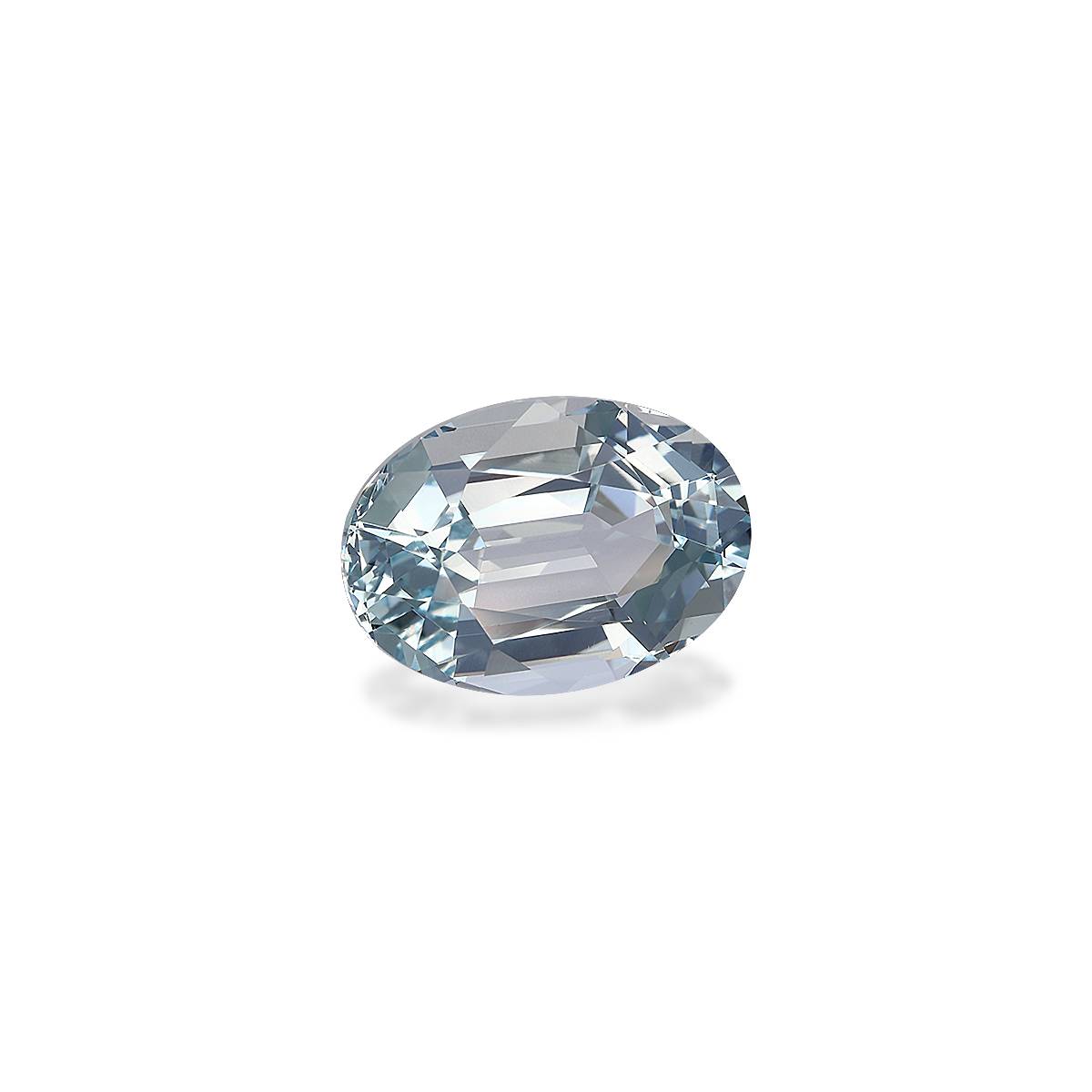 sky blue aquamarine, 6.57ct oval cut — view 3