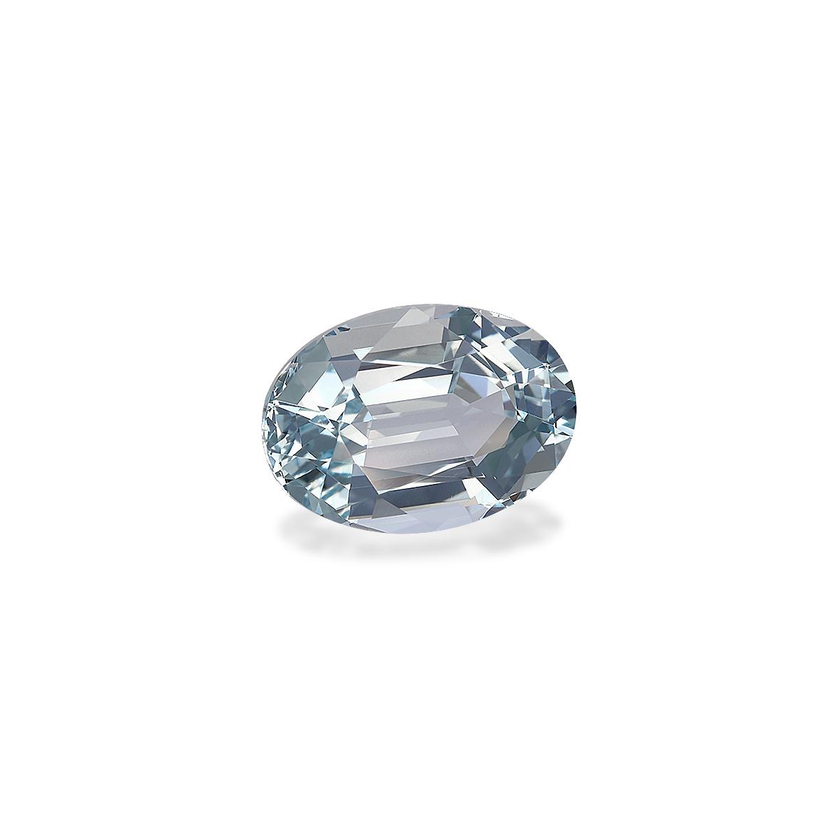 sky blue aquamarine, 6.57ct oval cut — view 3