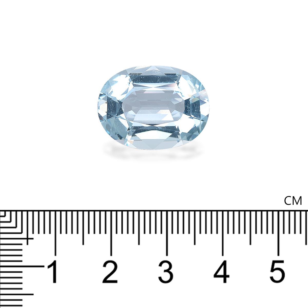 baby blue aquamarine, 15.86ct oval cut — view 4