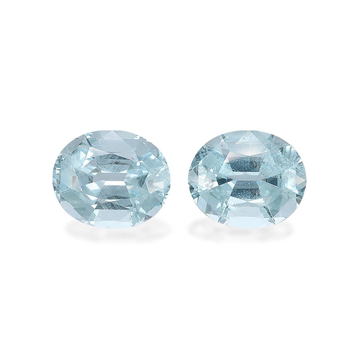 Sky Blue Aquamarine 9.87ct - 12x10mm Pair