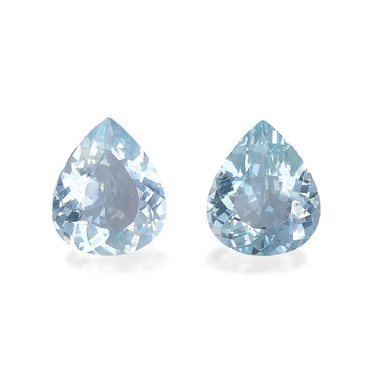 Sky Blue Aquamarine 7.03ct Pair