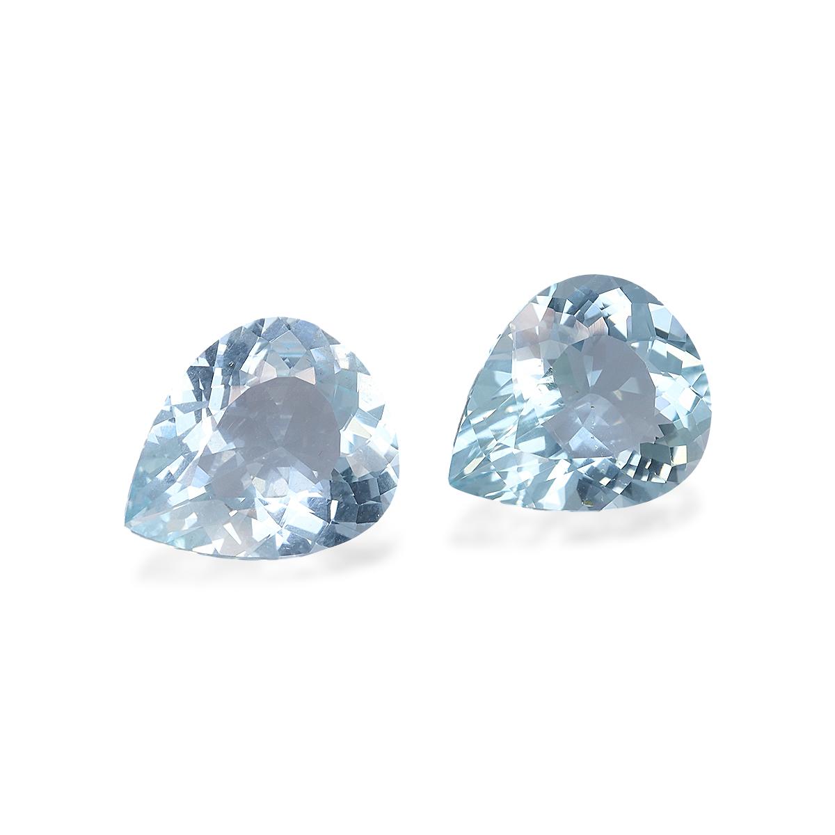 sky blue aquamarine, 7.03ct pear cut — view 3