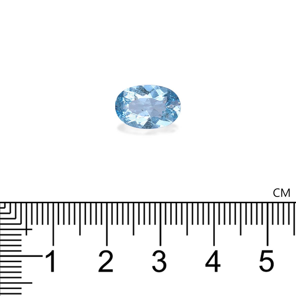 Santa Maria blue aquamarine, 2.54ct oval cut — view 4