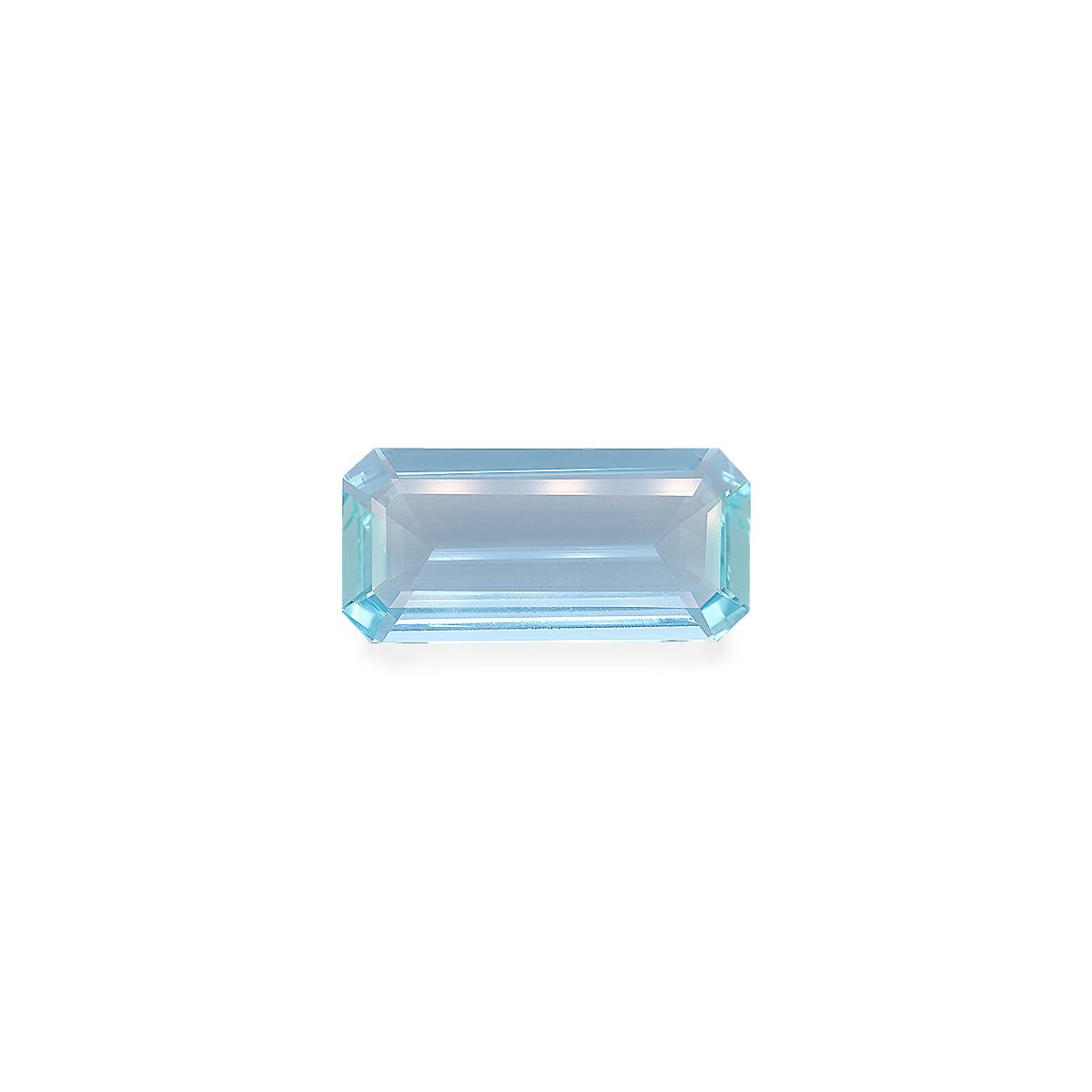teal blue aquamarine, 15.92ct rectangular cut — main view