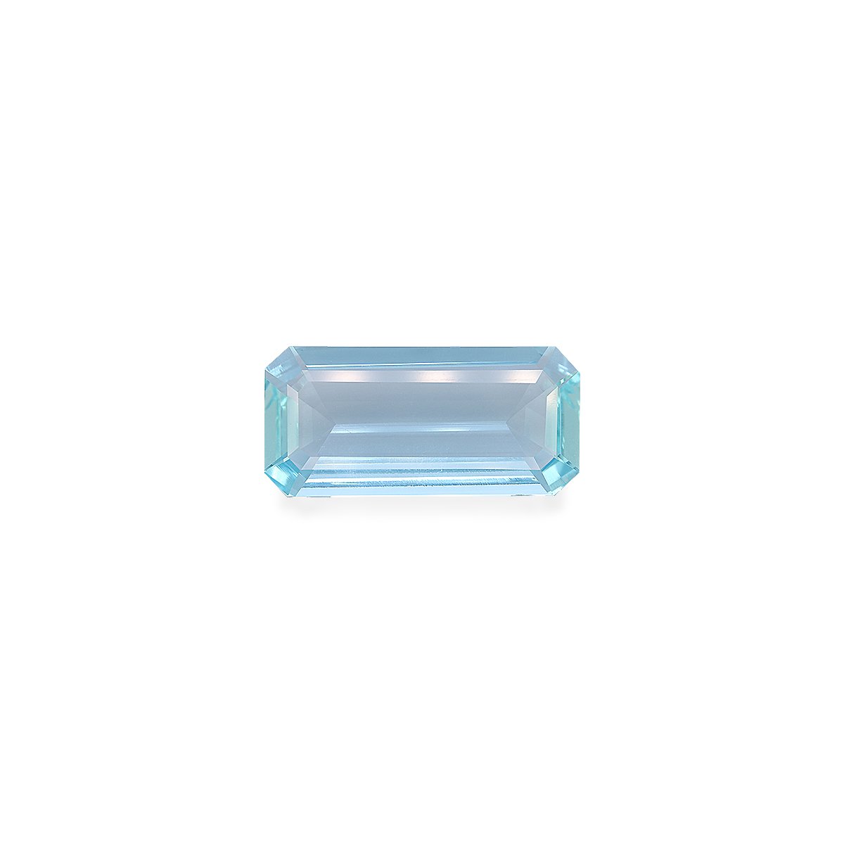 teal blue aquamarine, 15.92ct rectangular cut — main view