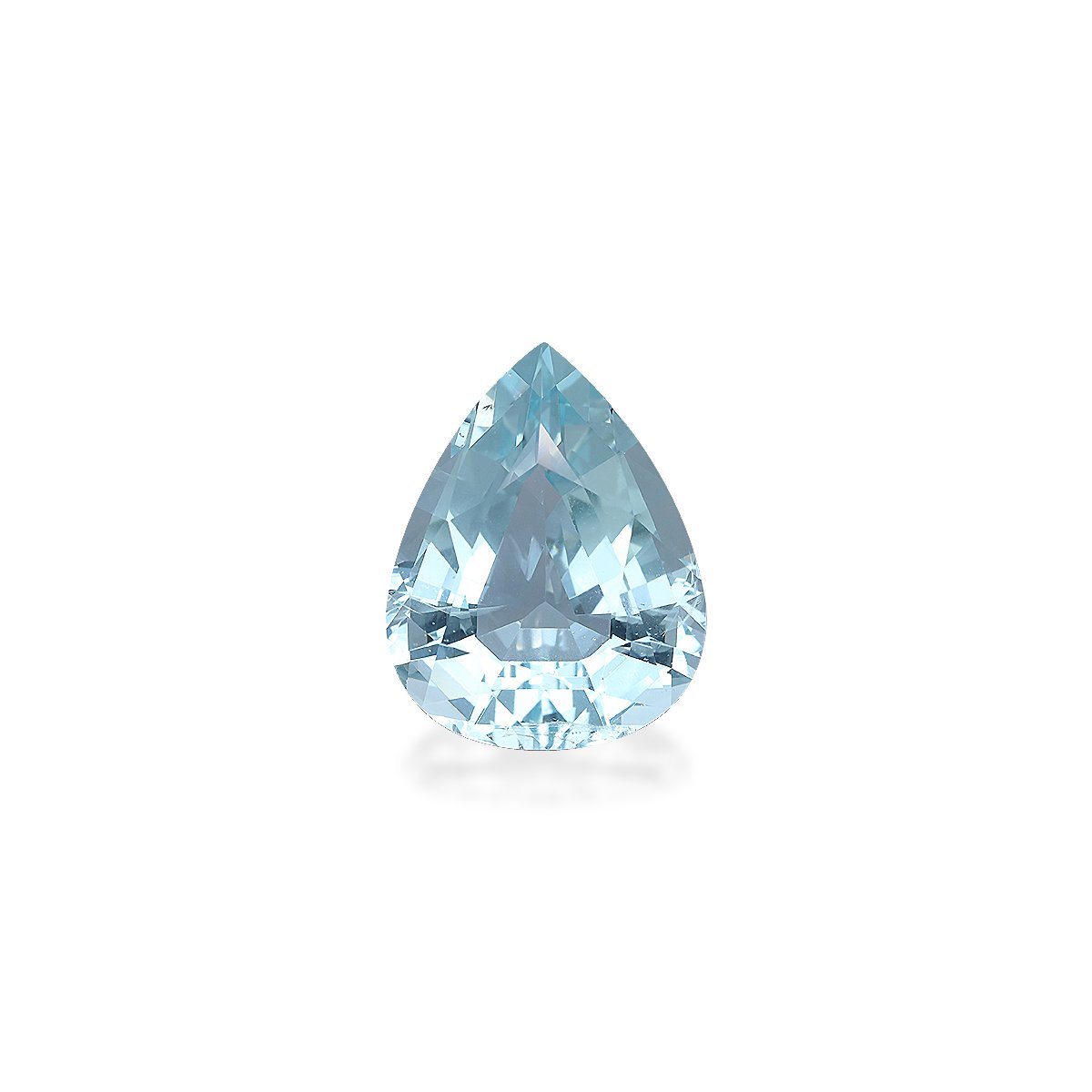 baby blue aquamarine, 12.4ct pear cut — main view