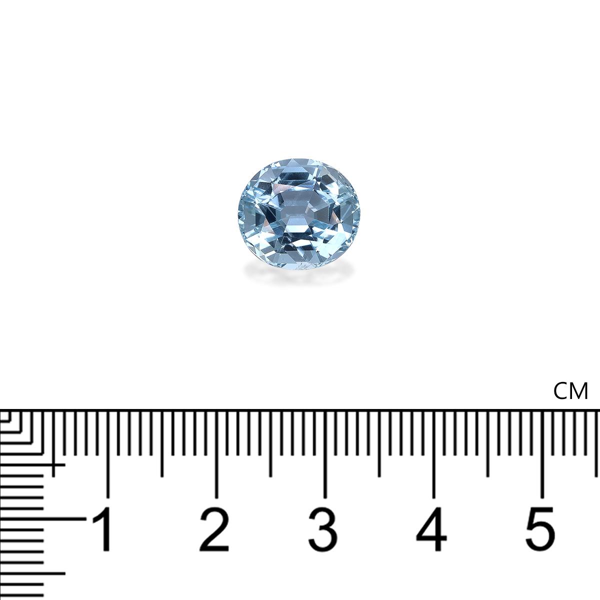 baby blue aquamarine, 4.6ct oval cut — view 4