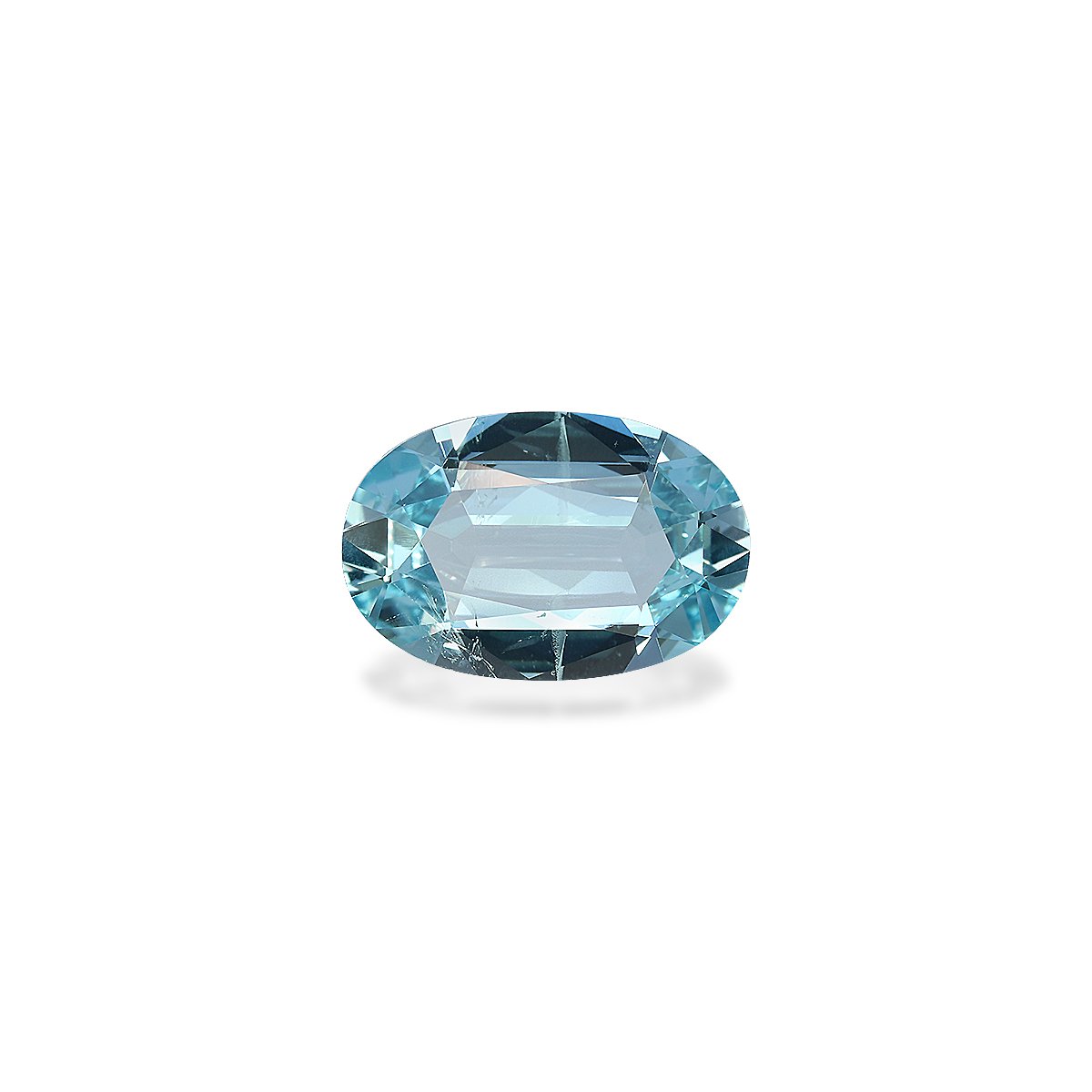 arctic blue aquamarine, 5.36ct oval cut — main view