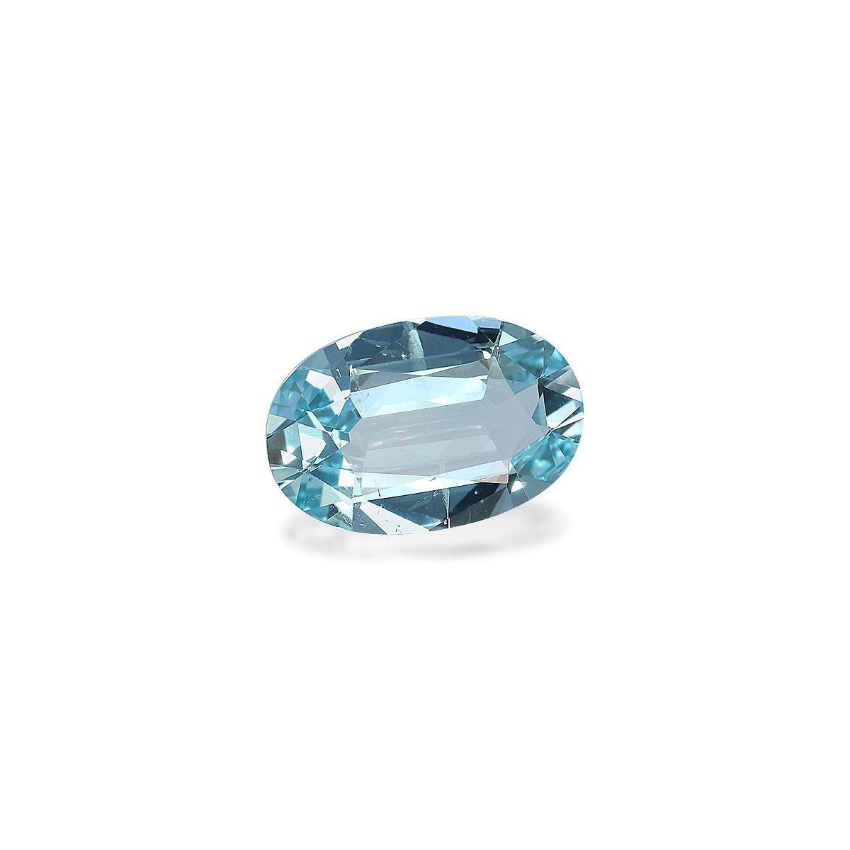 arctic blue aquamarine, 5.36ct oval cut — view 3