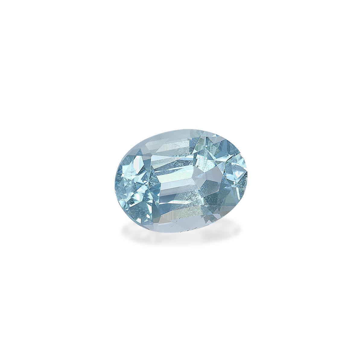 baby blue aquamarine, 3.89ct oval cut — view 3