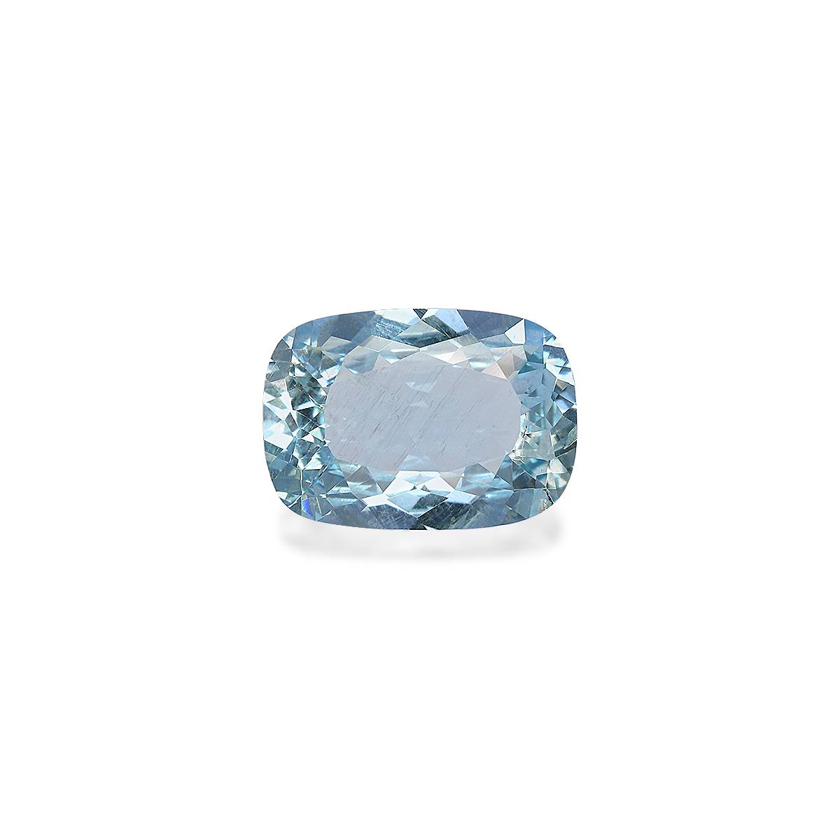 baby blue aquamarine, 3.89ct cushion cut — main view