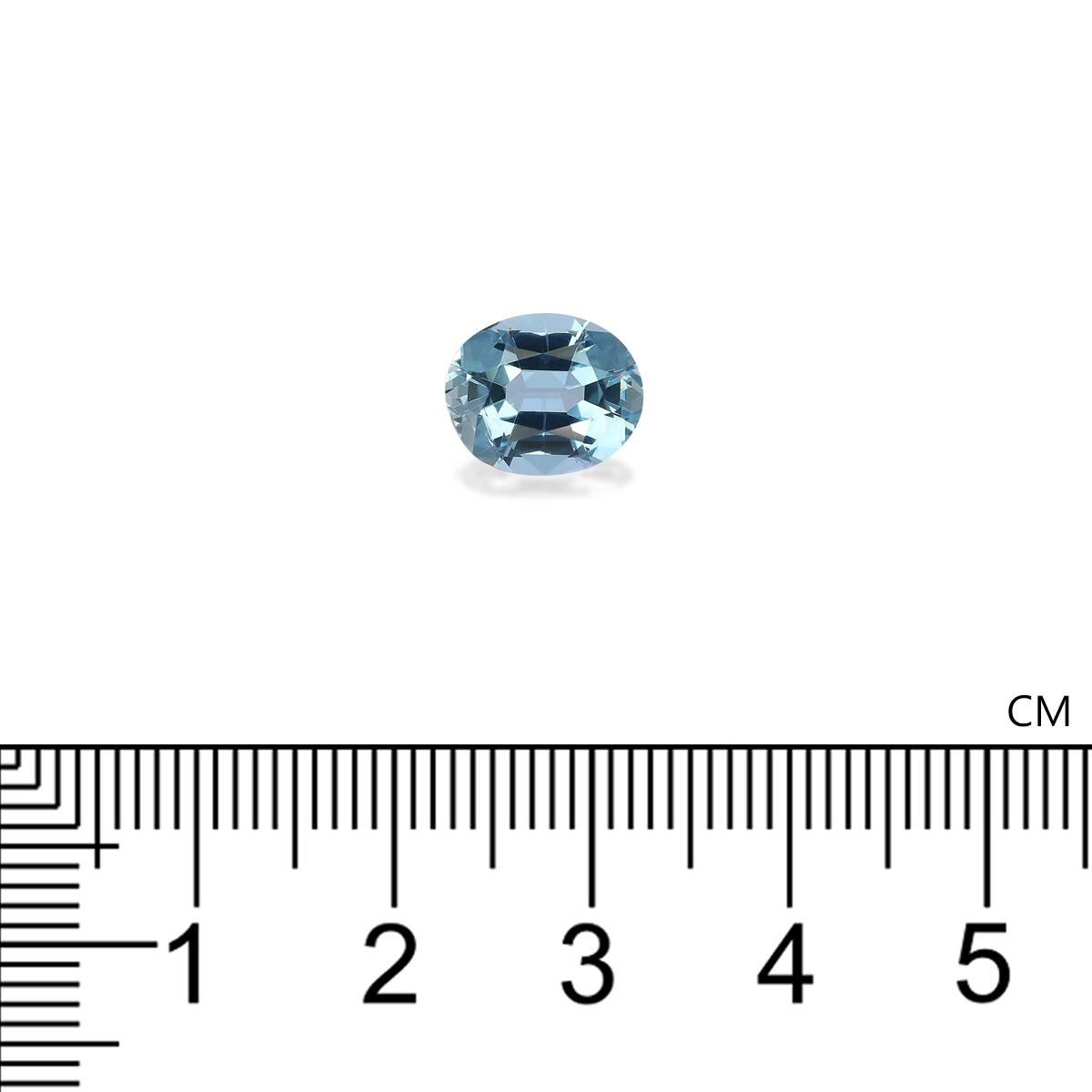 baby blue aquamarine, 2.36ct oval cut — view 4