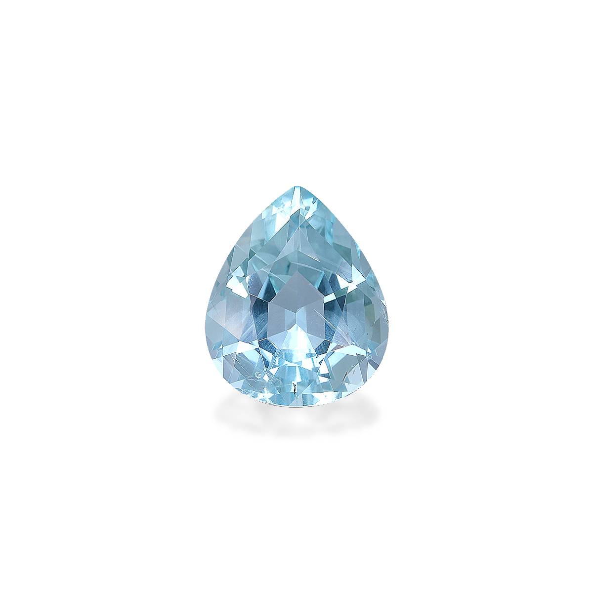 baby blue aquamarine, 3.93ct pear cut — main view