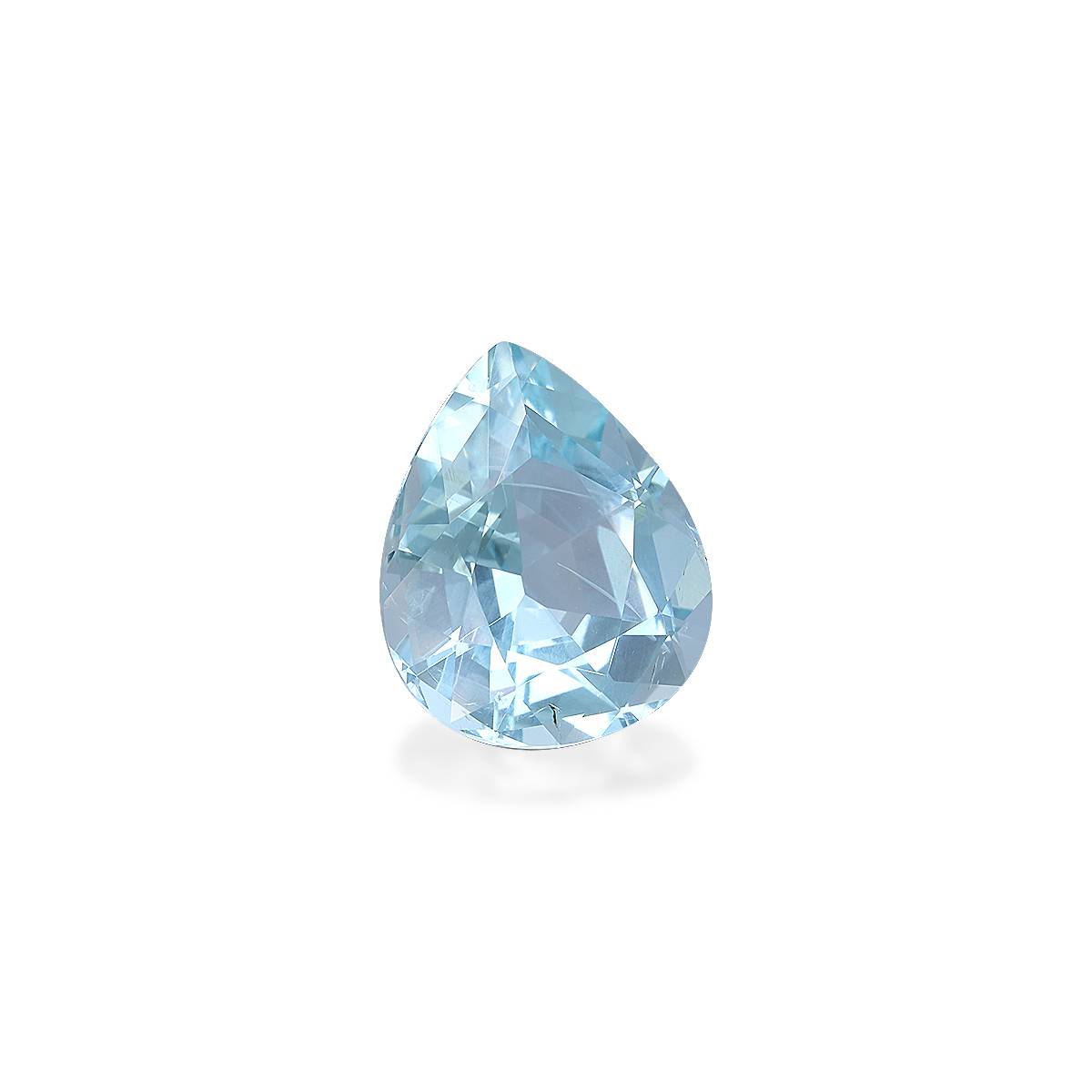 baby blue aquamarine, 3.93ct pear cut — view 3