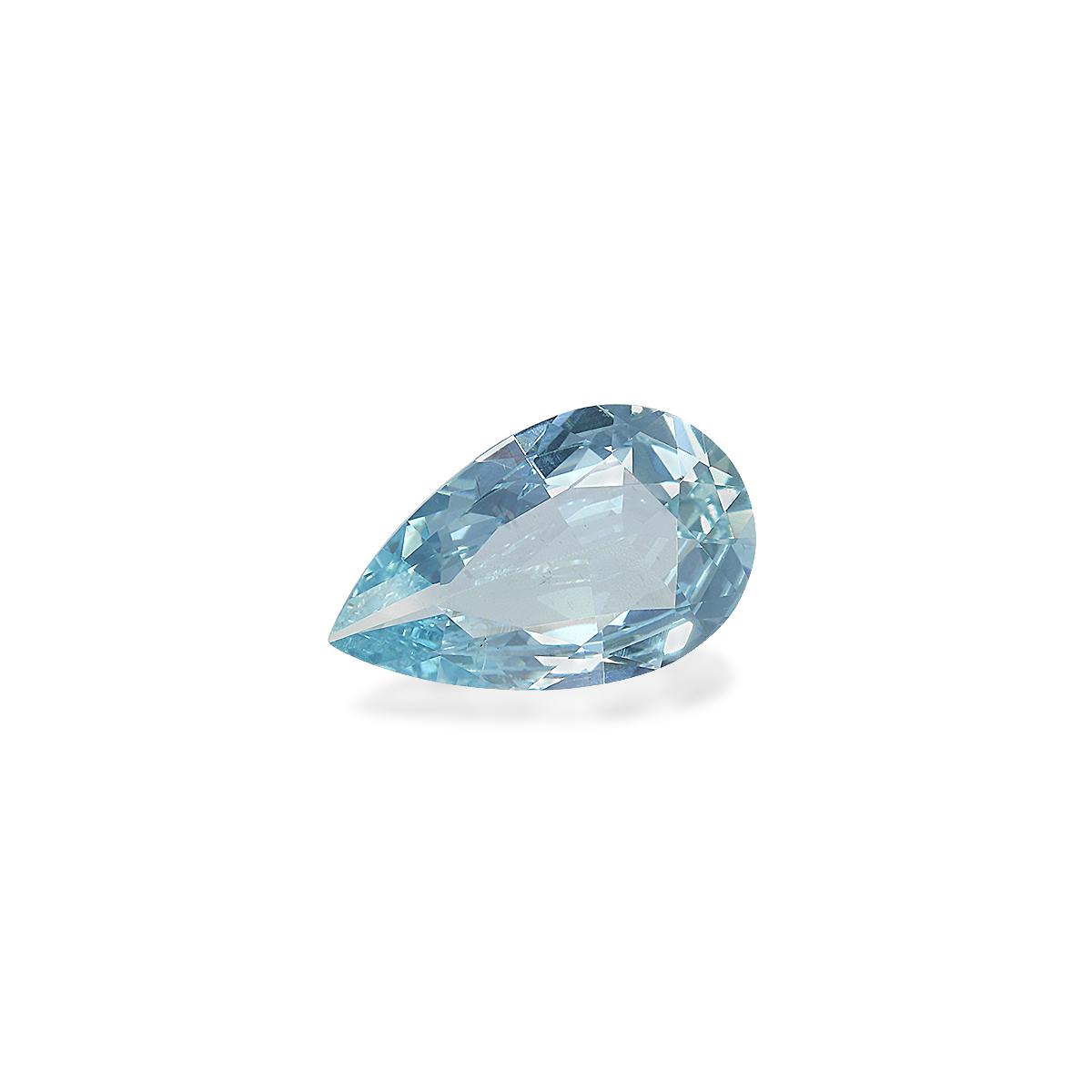 baby blue aquamarine, 2.57ct pear cut — view 3