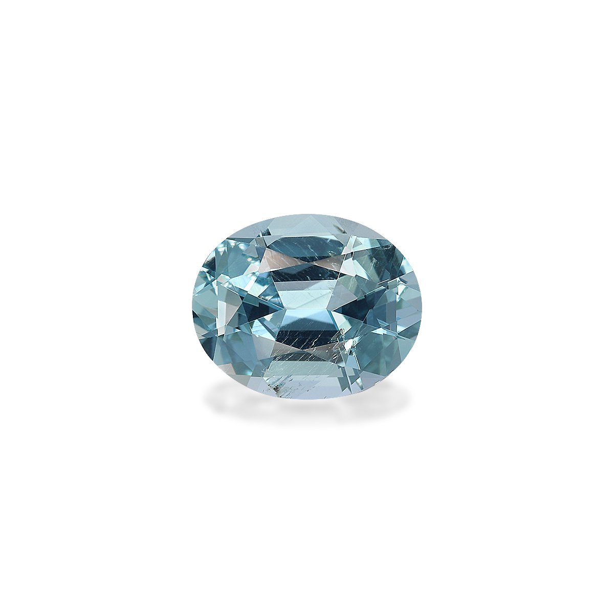 baby blue aquamarine, 3.23ct oval cut — main view