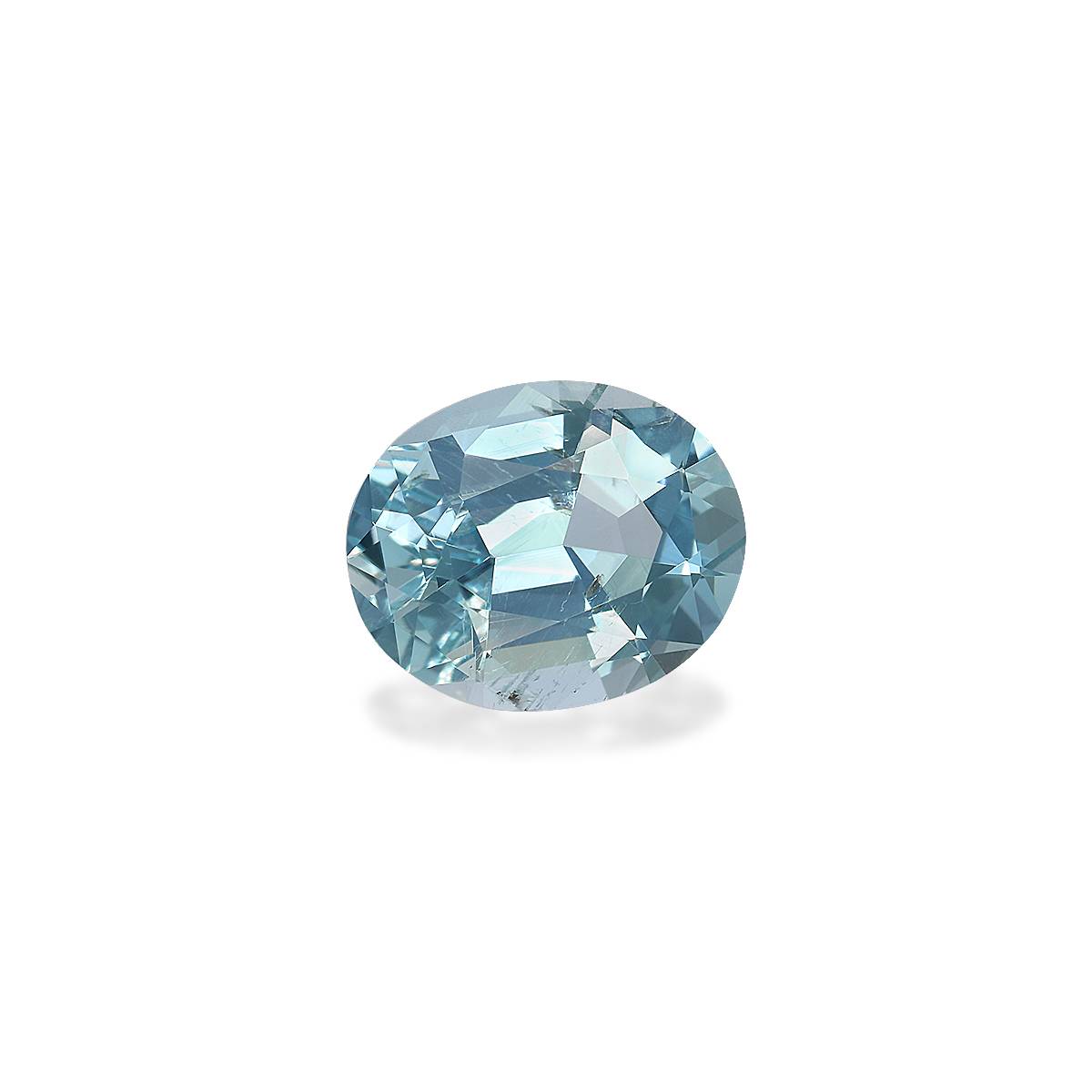 baby blue aquamarine, 3.23ct oval cut — view 3