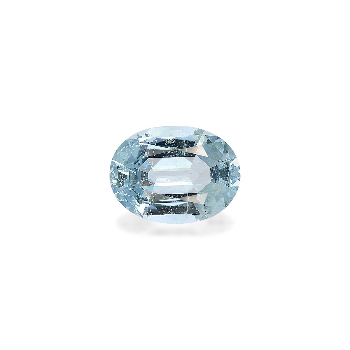 baby blue aquamarine, 9.12ct oval cut — main view