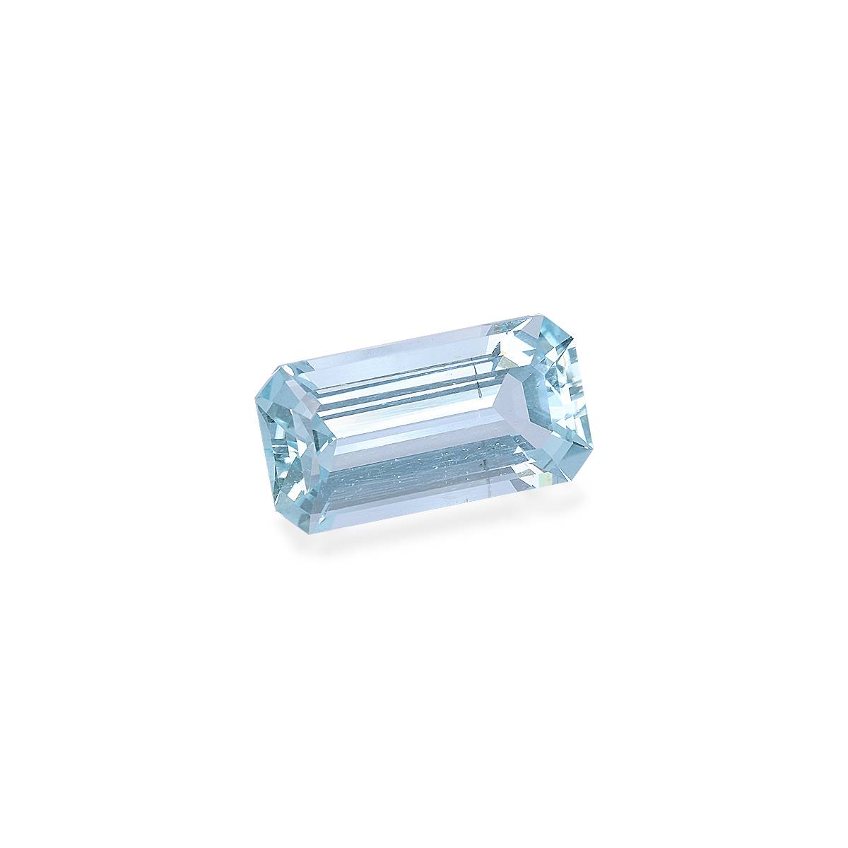 sky blue aquamarine, 8.2ct rectangular cut — view 3