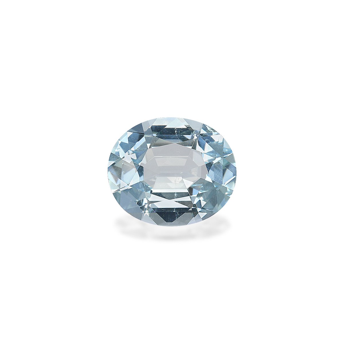 baby blue aquamarine, 6.42ct oval cut — main view