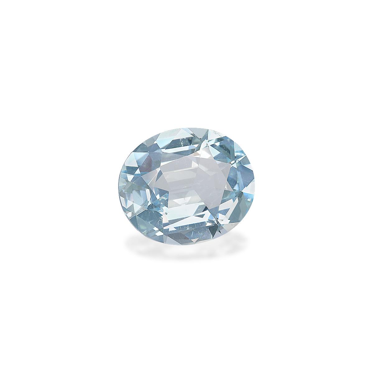 baby blue aquamarine, 6.42ct oval cut — view 3