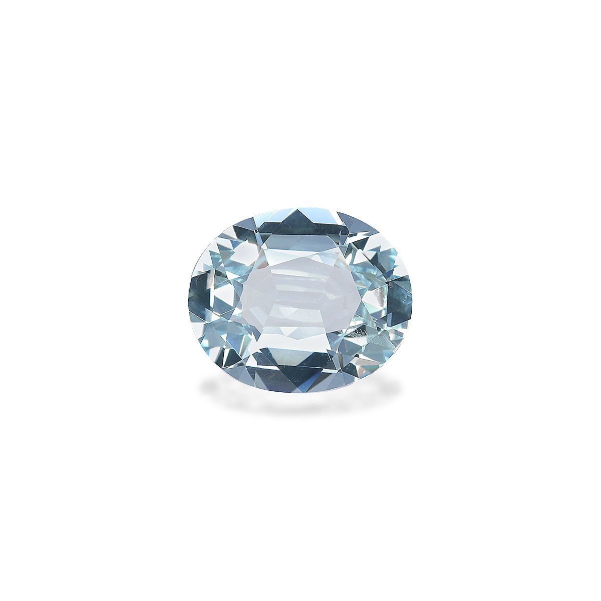 baby blue aquamarine, 5.23ct oval cut — main view